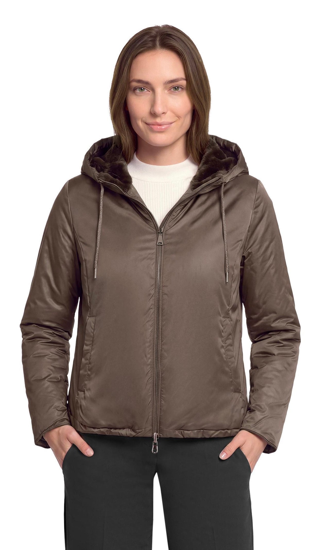 BLOUSON REVERSIBLE MARRON BETTY BARCLAY 7124/1601
