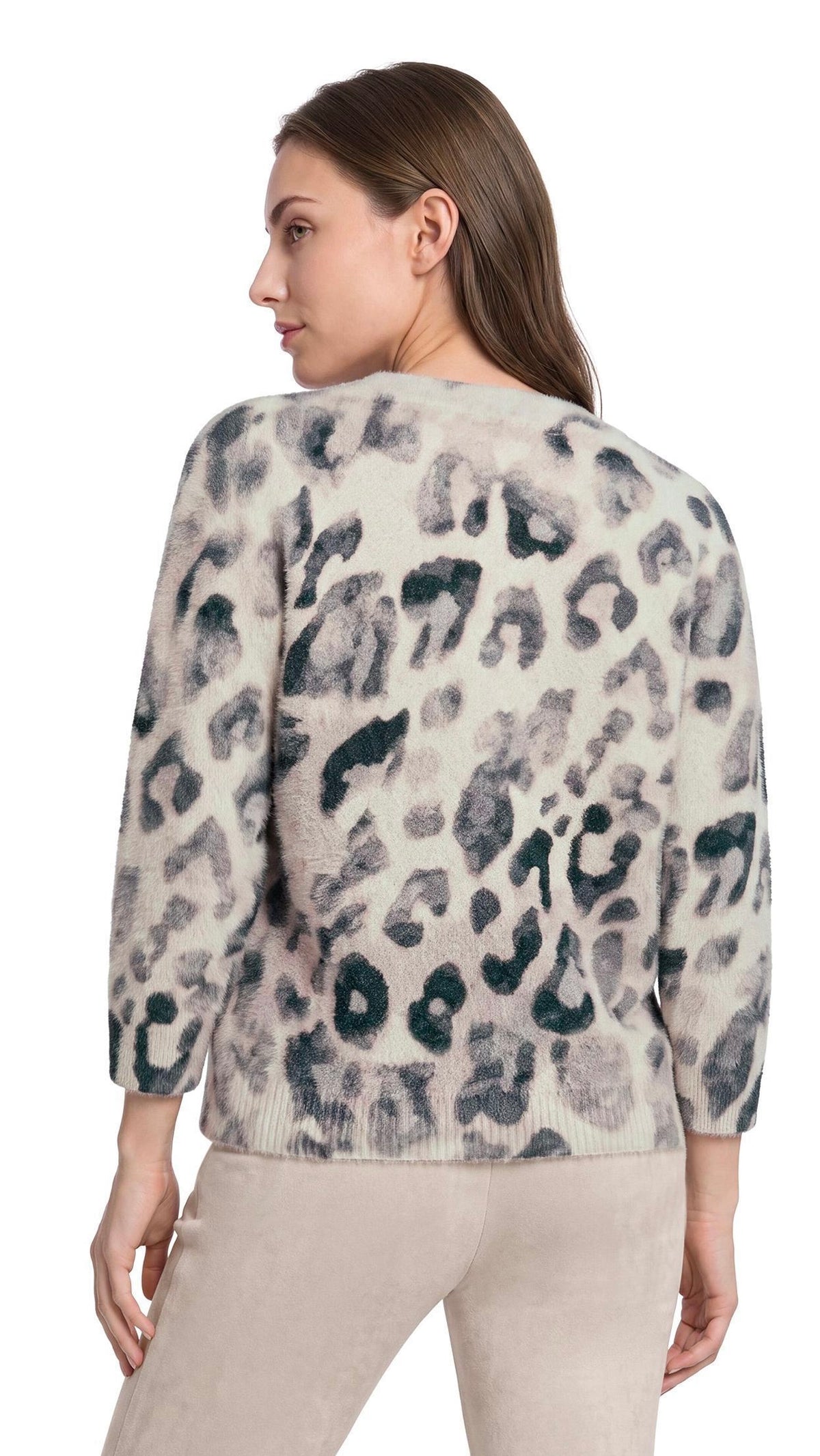 PULL LEOPARD A PAILLETTES POUR FEMME BETTY BARCLAY 5550/2085