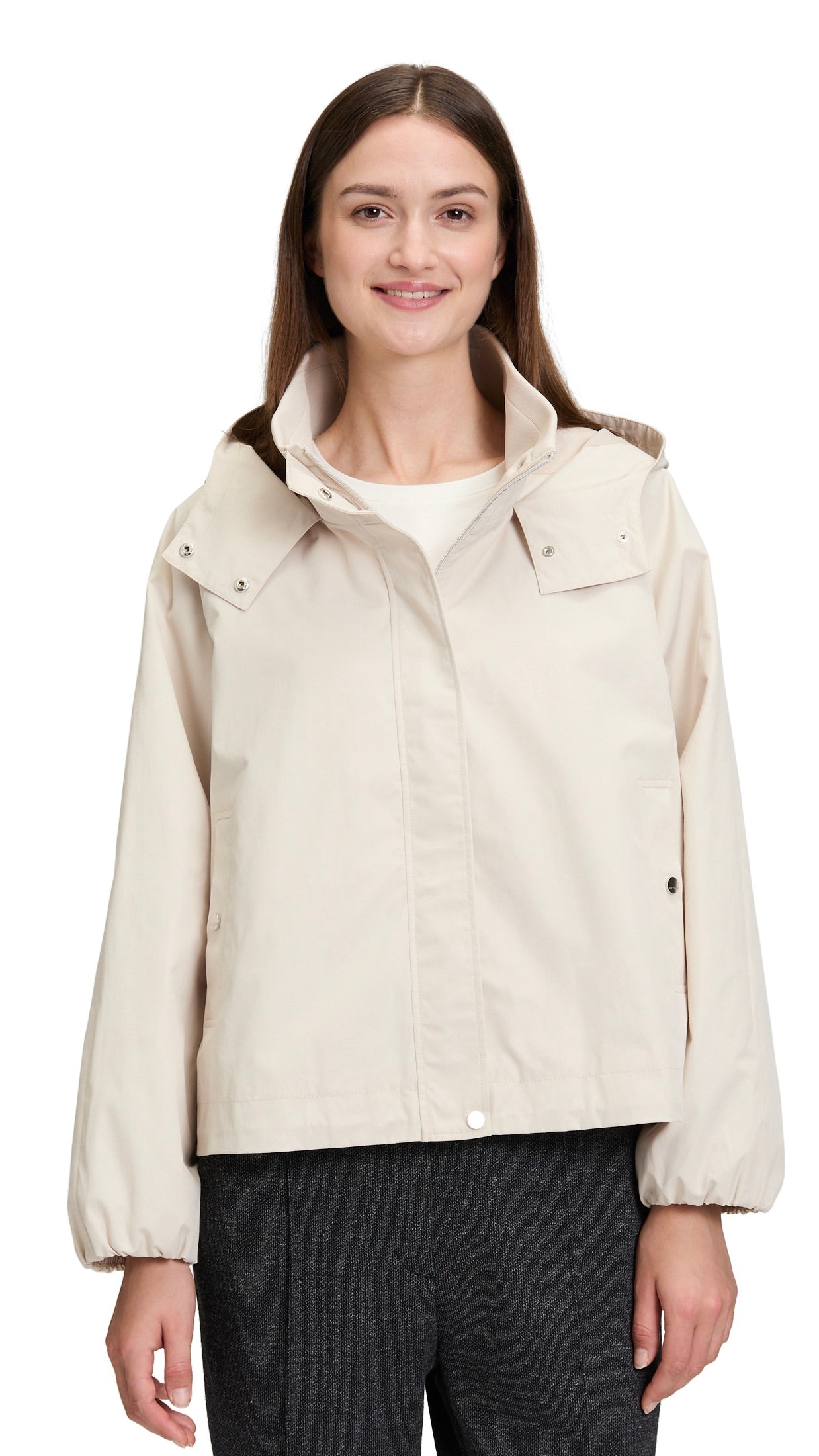BLOUSON A CAPUCHE KWAY BEIGE FEMME BETTY AND CO 4498/3143