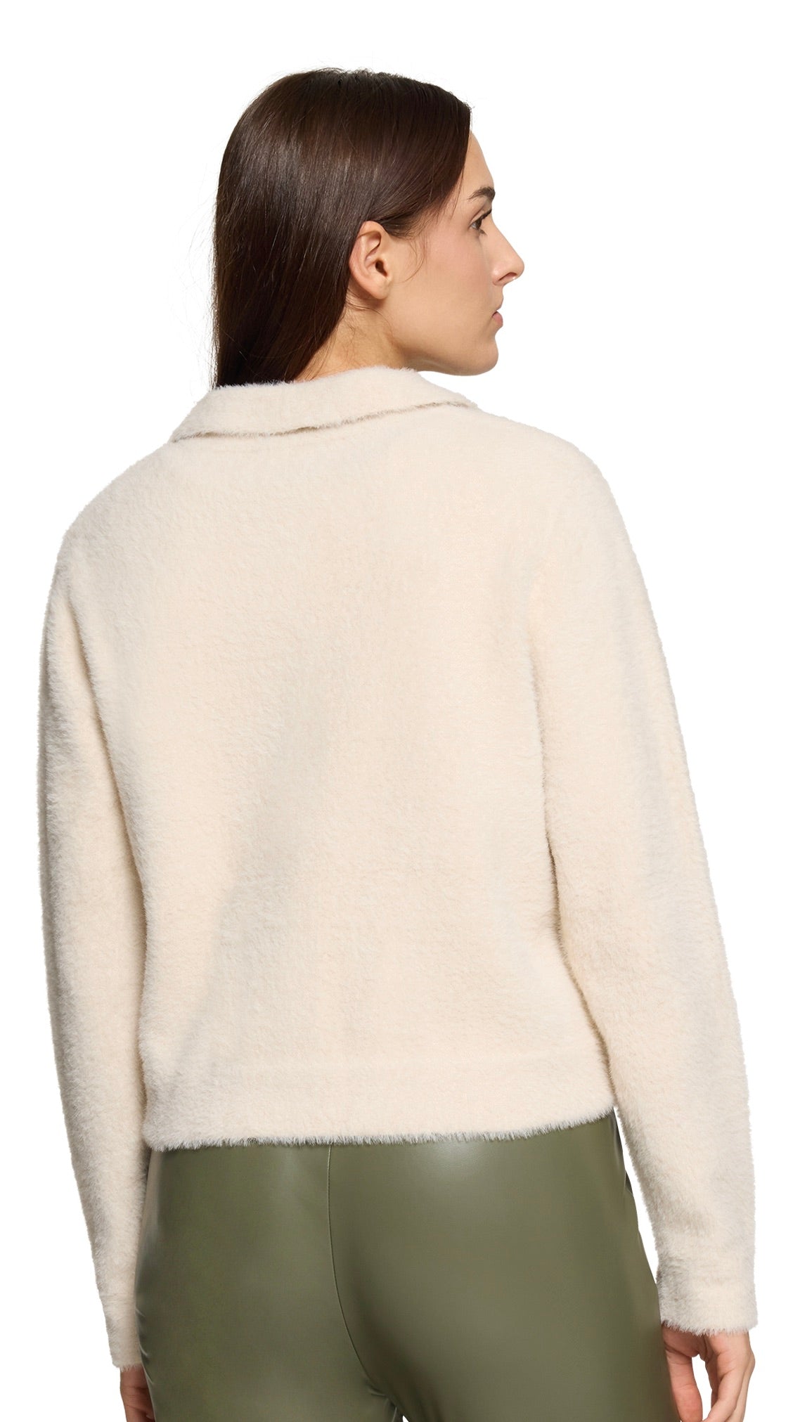 VESTE POLO POILUE BEIGE FEMME BETTY AND CO 5979/3117