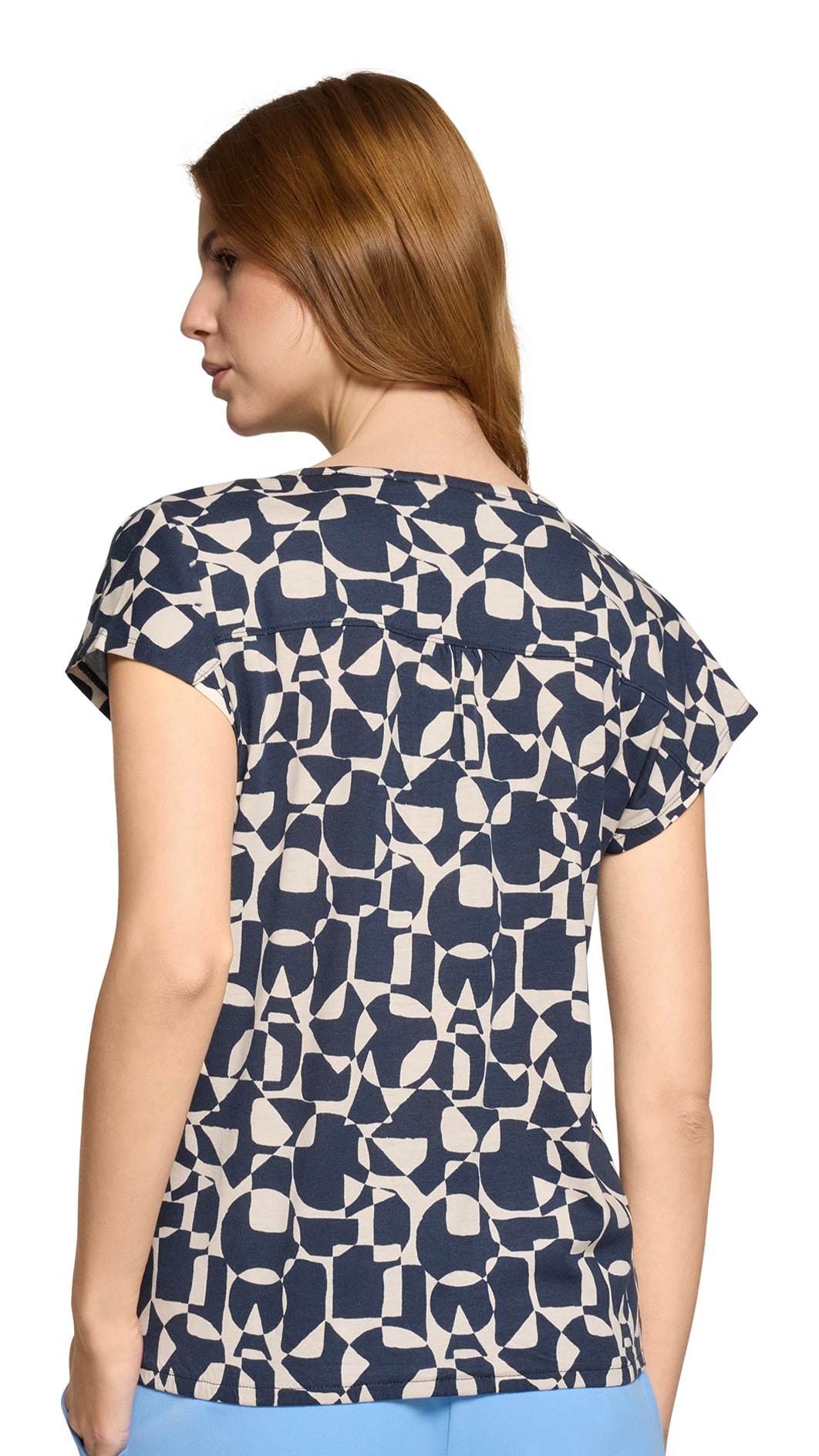 TEE-SHIRT MANCHES COURTES IMPRIME MARINE BETTY AND CO 2999/3002
