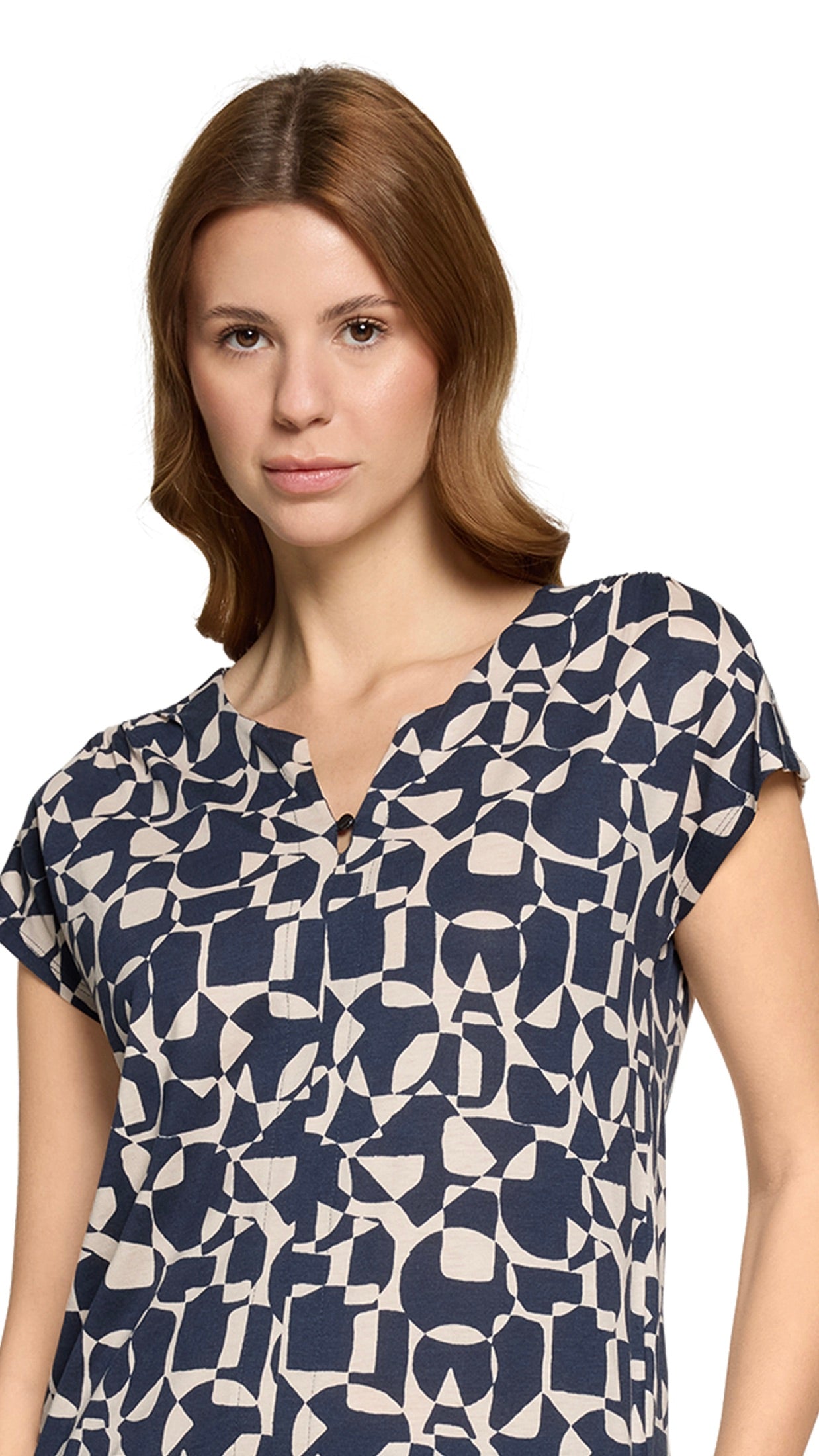 TEE-SHIRT MANCHES COURTES IMPRIME MARINE BETTY AND CO 2999/3002