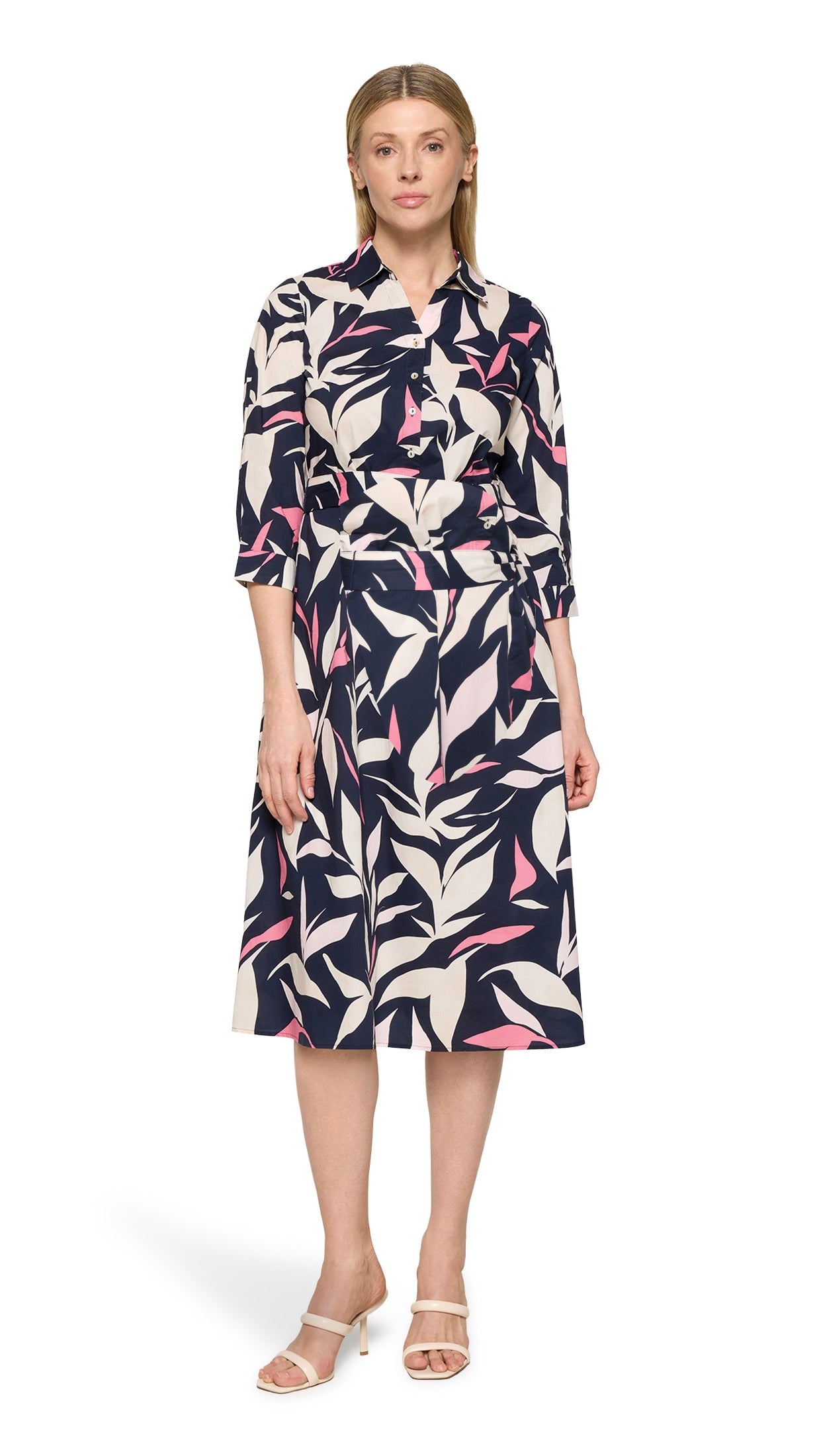 ROBE EVASEE IMPRIMEE EN COTON BETTY AND CO 1106/3213