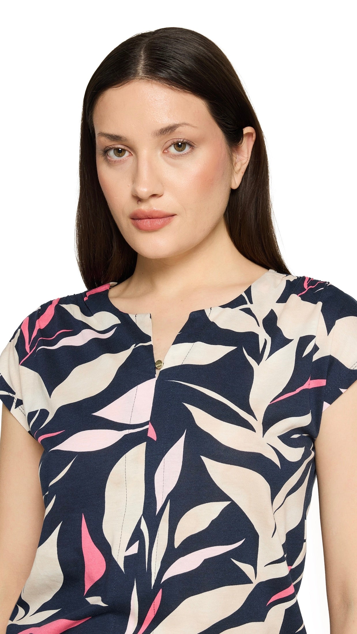 TEE-SHIRT MANCHES COURTES IMPRIME EN COTON BETTY AND CO 2999/3247