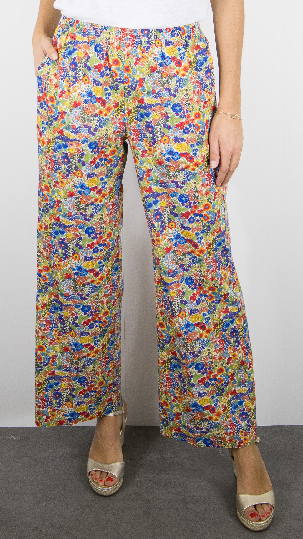 PANTALON LIBERTY LARGE EN COTON POUR FEMME HARTFORD PALERME
