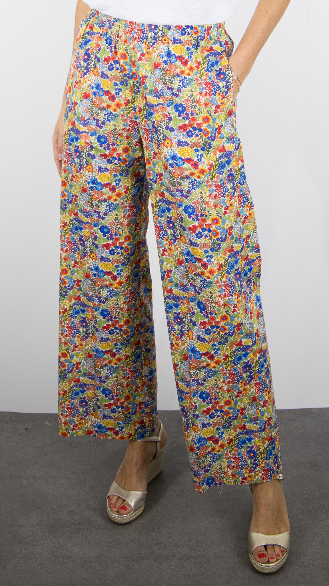 PANTALON LIBERTY LARGE EN COTON POUR FEMME HARTFORD PALERME