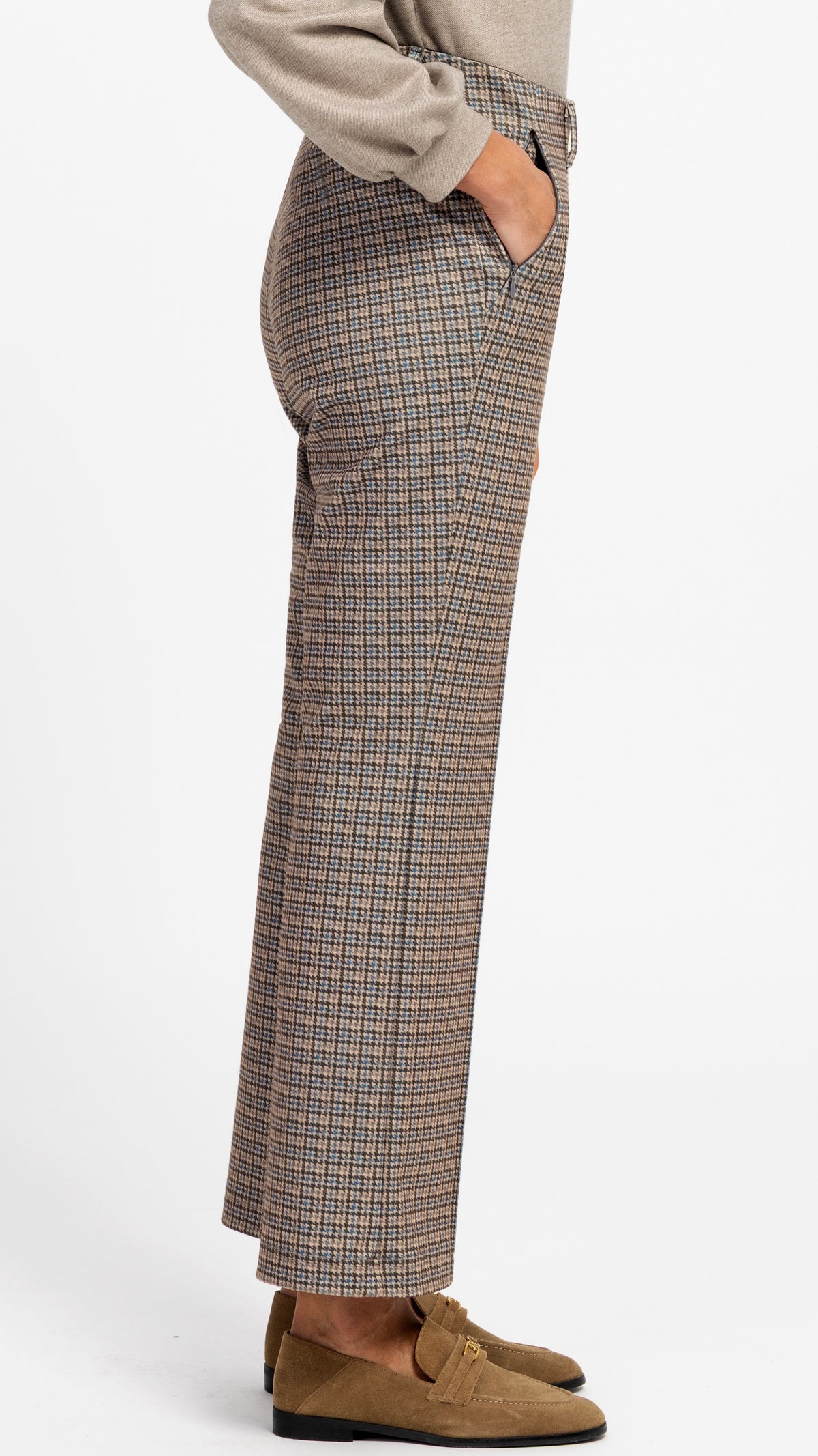 PANTALON PIED DE POULE POUR FEMME BIANCA SIENA 80032