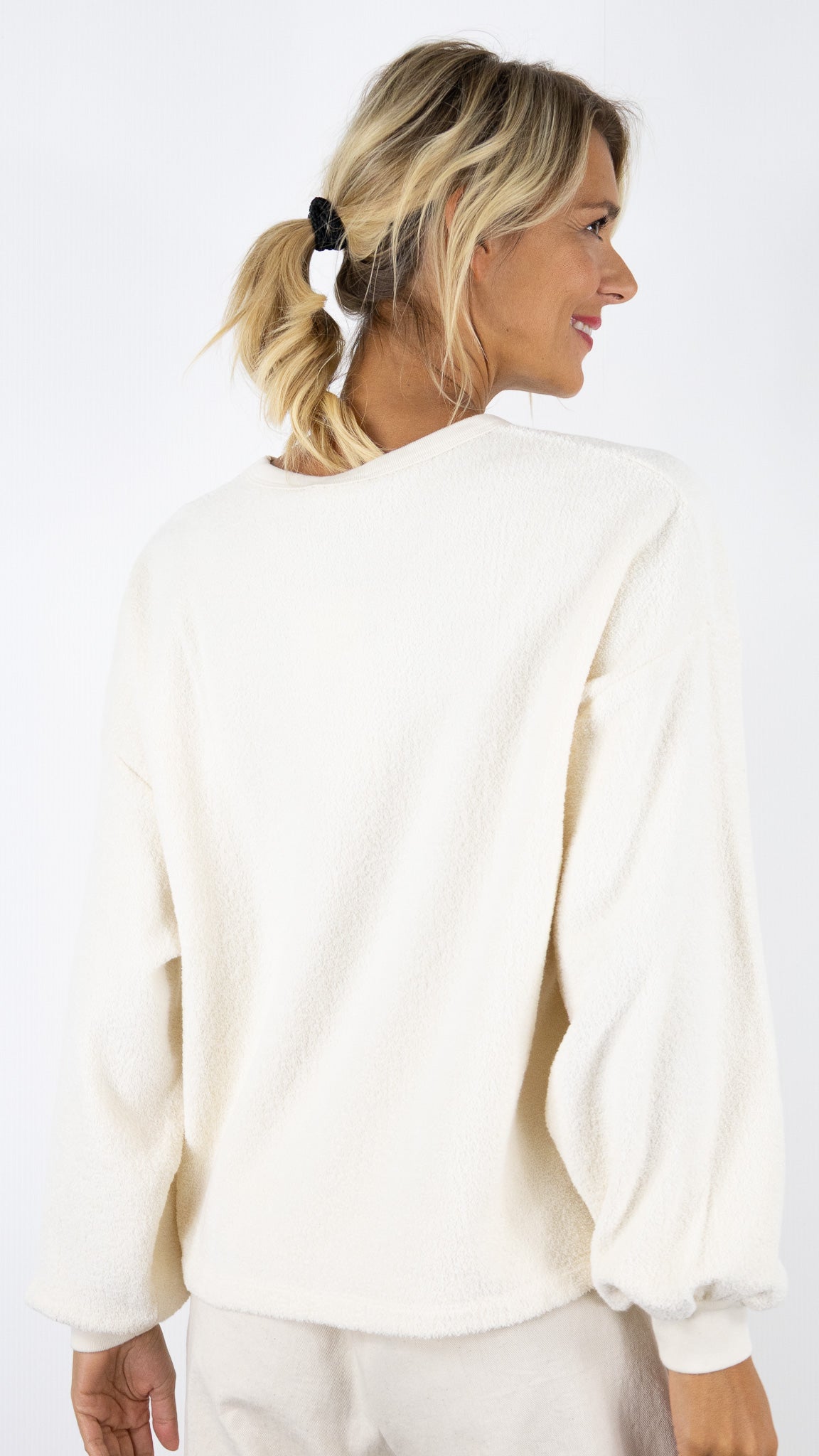 SWEAT BOUCLETTE AMERICAN VINTAGE BOBYPARK ECRU