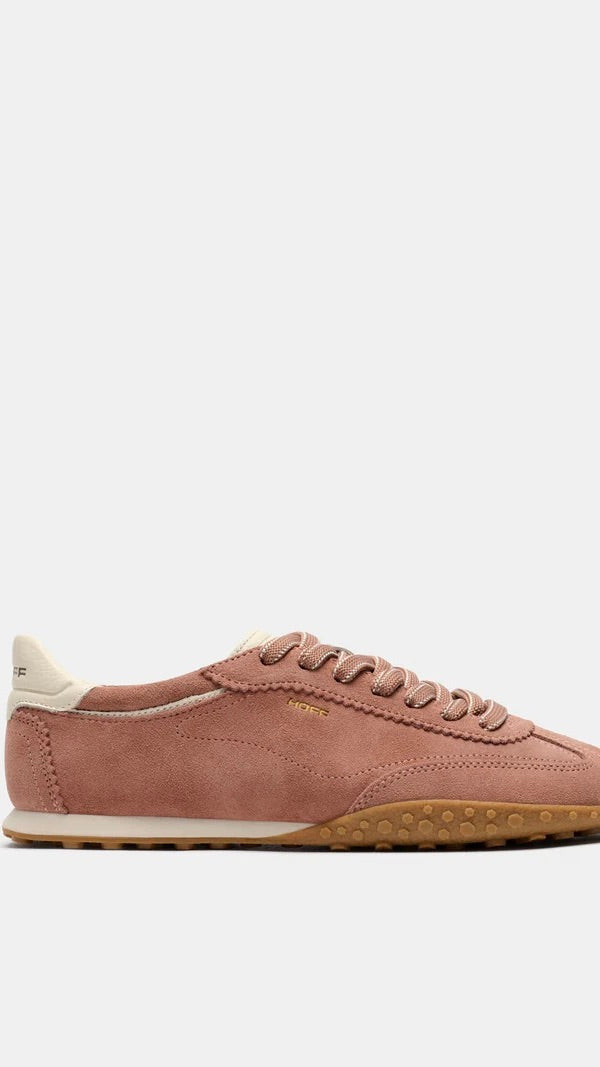 SNEAKERS EN DAIM A LACETS POUR FEMME HOFF BRIDGE FL HOFF#BROWN/VIEUX ROSE