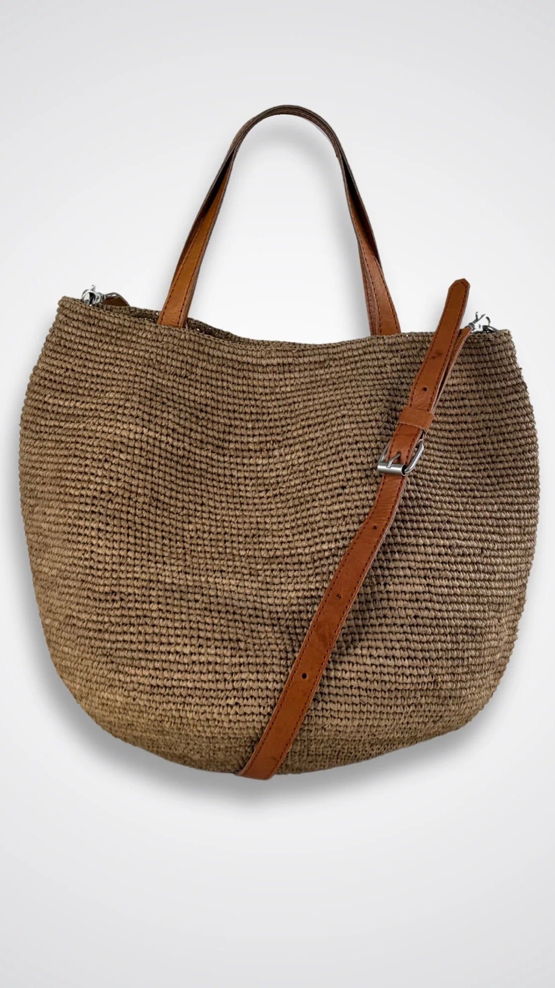 SAC BOULE EN PAILLE RAPHIA CAMILLE SOVANI#COLOR_THE