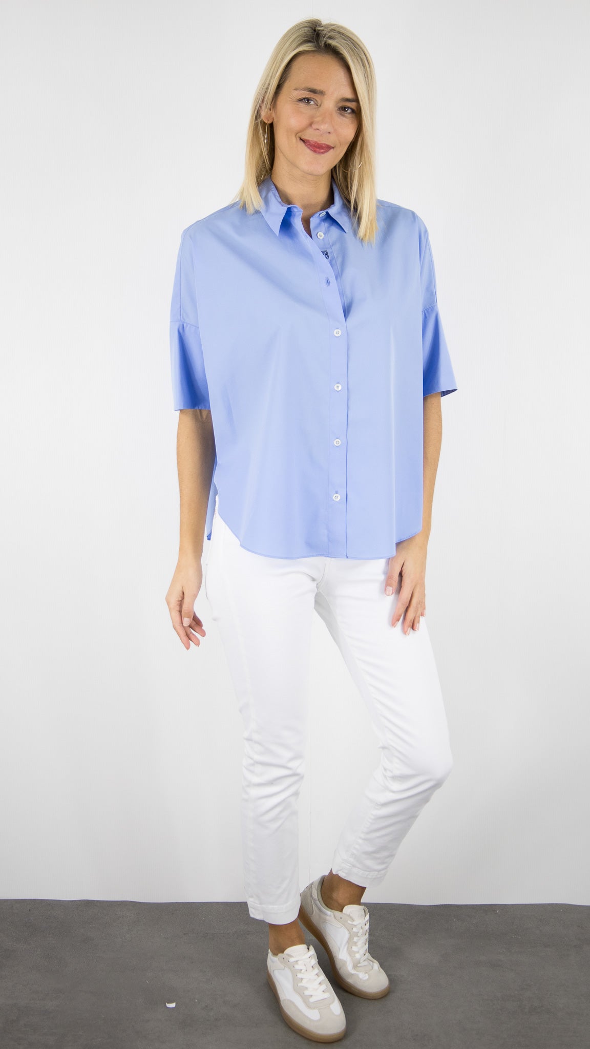 CHEMISIER OVERSIZE EN COTON POUR FEMME GERARD DAREL CESARINE#COLOR_31/CIEL