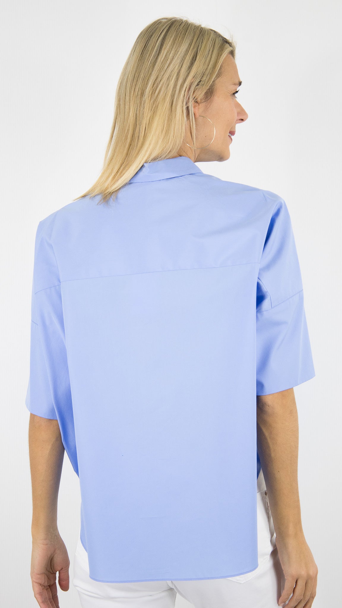 CHEMISIER OVERSIZE EN COTON POUR FEMME GERARD DAREL CESARINE#COLOR_31/CIEL