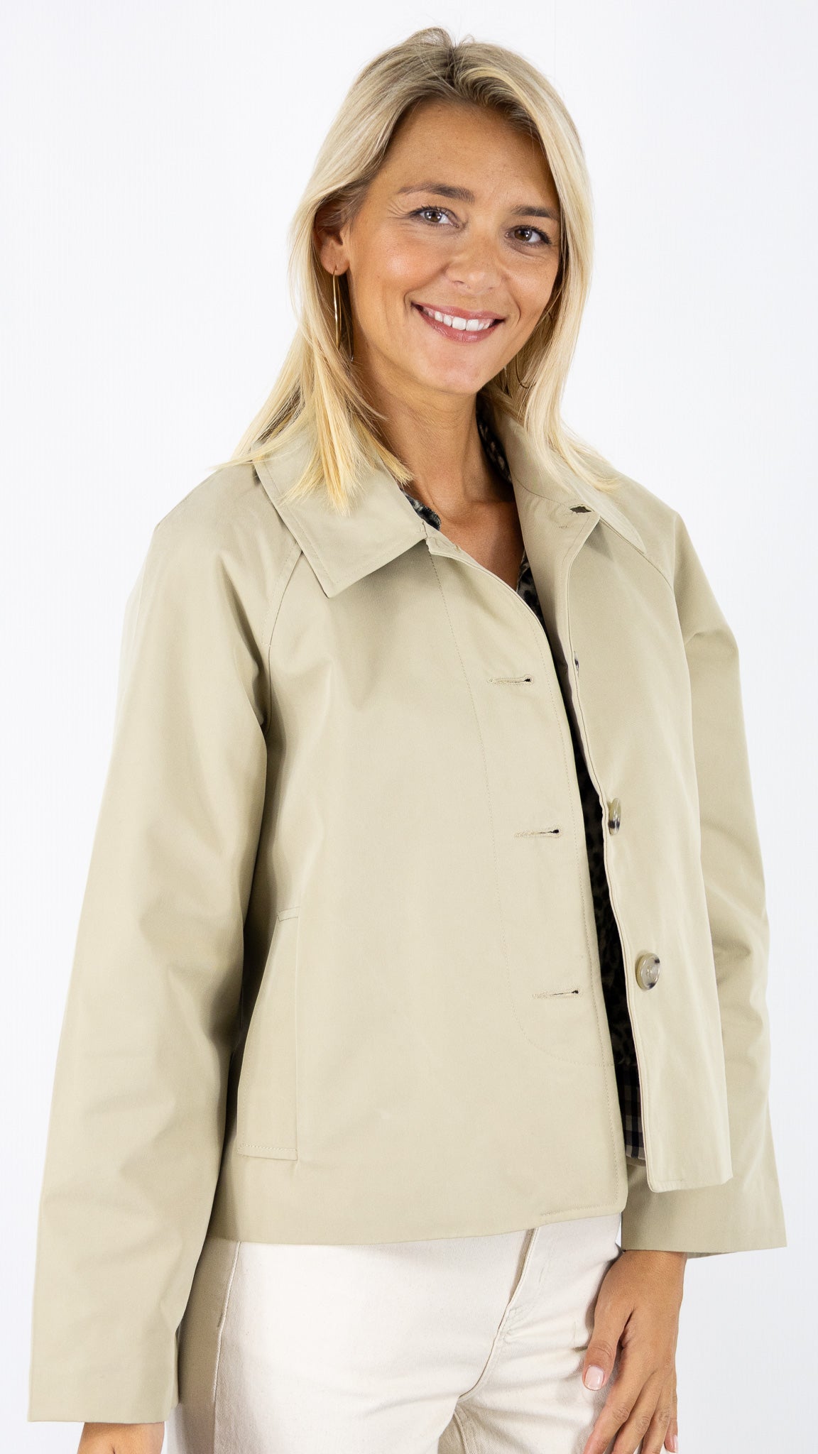 TRENCH COURT BEIGE POUR FEMME STUDIO PARISIEN CHELSEA