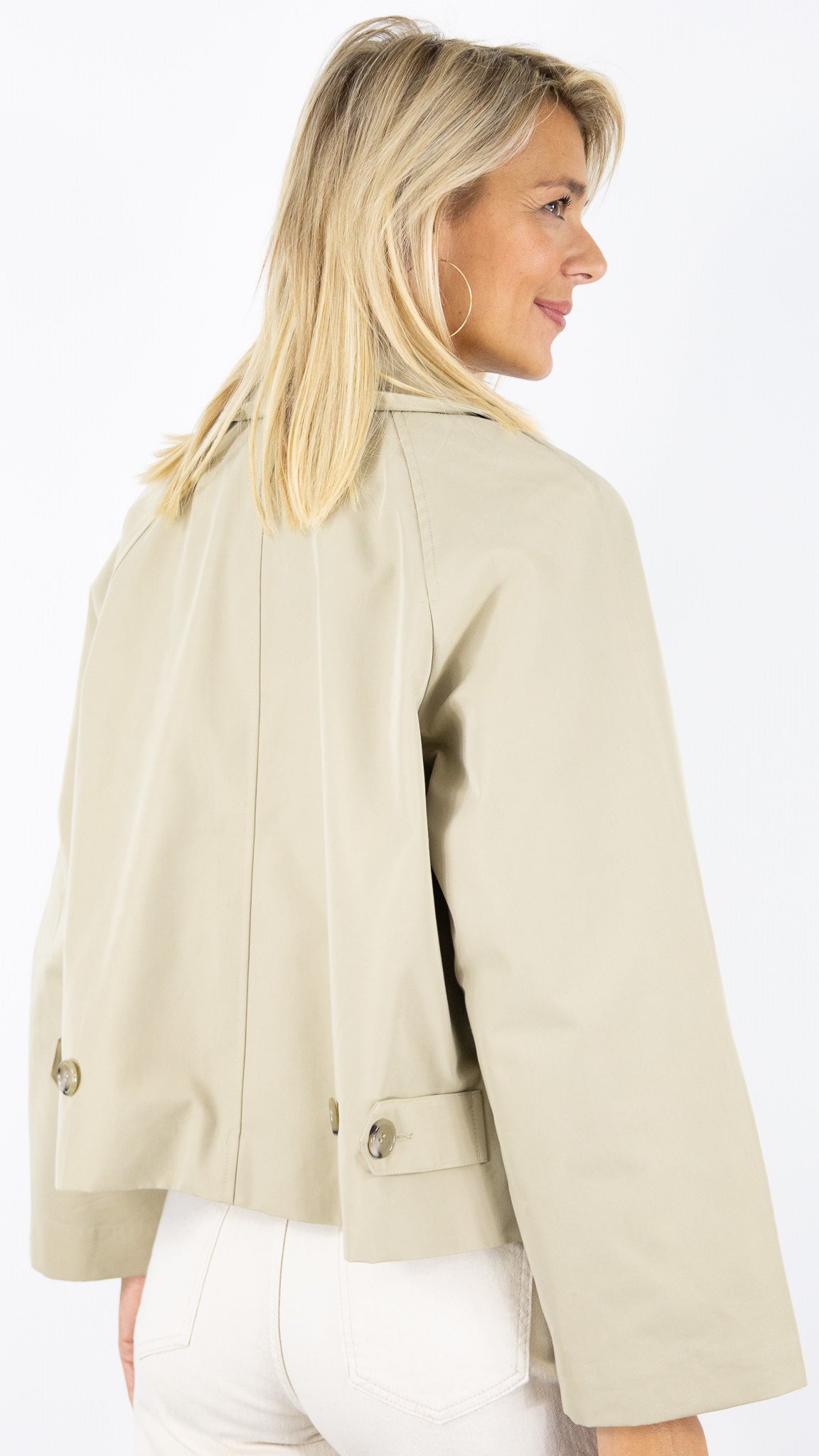 TRENCH COURT BEIGE POUR FEMME STUDIO PARISIEN CHELSEA
