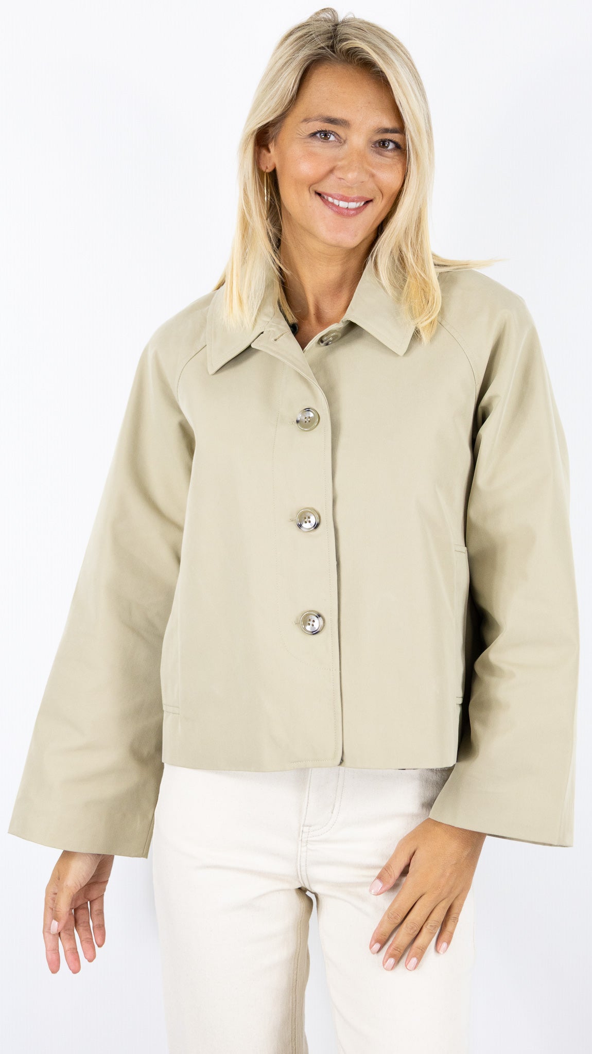 TRENCH COURT BEIGE POUR FEMME STUDIO PARISIEN CHELSEA