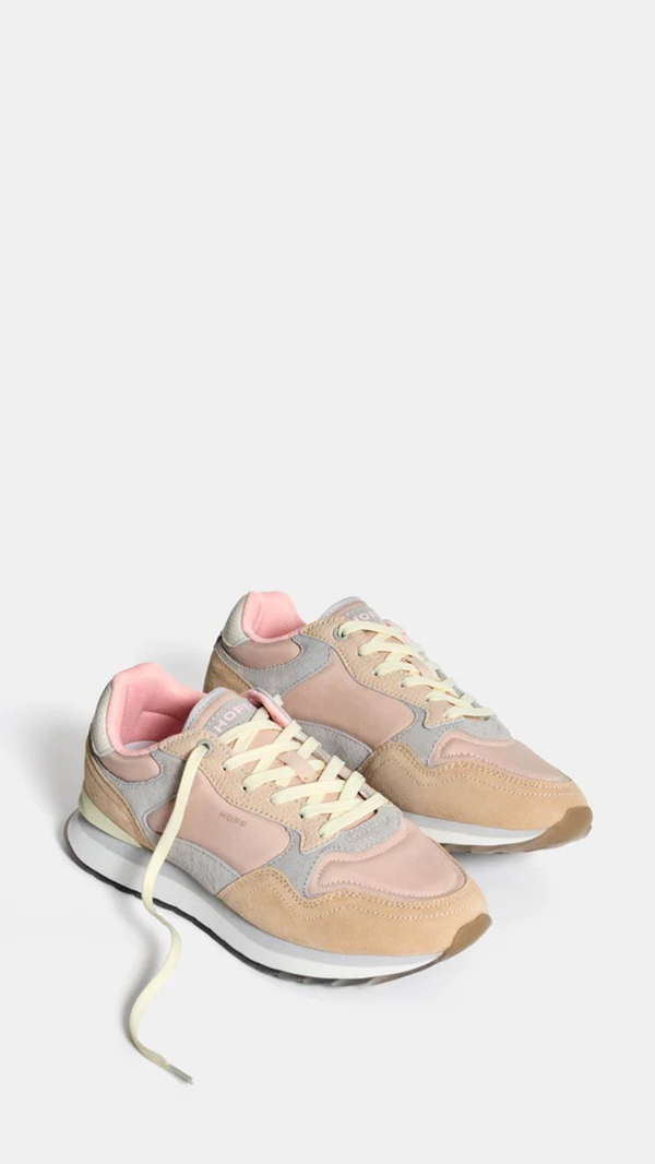 BASKETS FEMME PLATEFORME ROSE BEIGE HOFF CITY ANTIBES