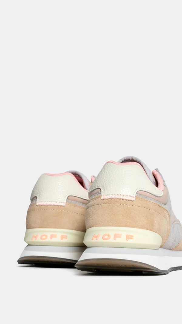 BASKETS FEMME PLATEFORME ROSE BEIGE HOFF CITY ANTIBES