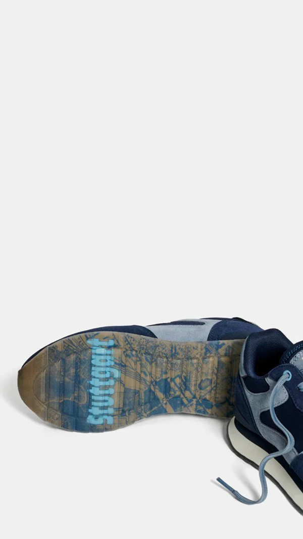 SNEAKERS EN CUIR HOFF CITY STUTTGART WOMAN BLEU