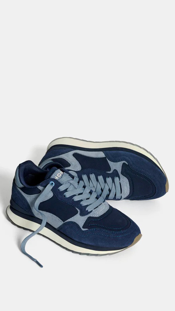 SNEAKERS EN CUIR HOFF CITY STUTTGART WOMAN BLEU