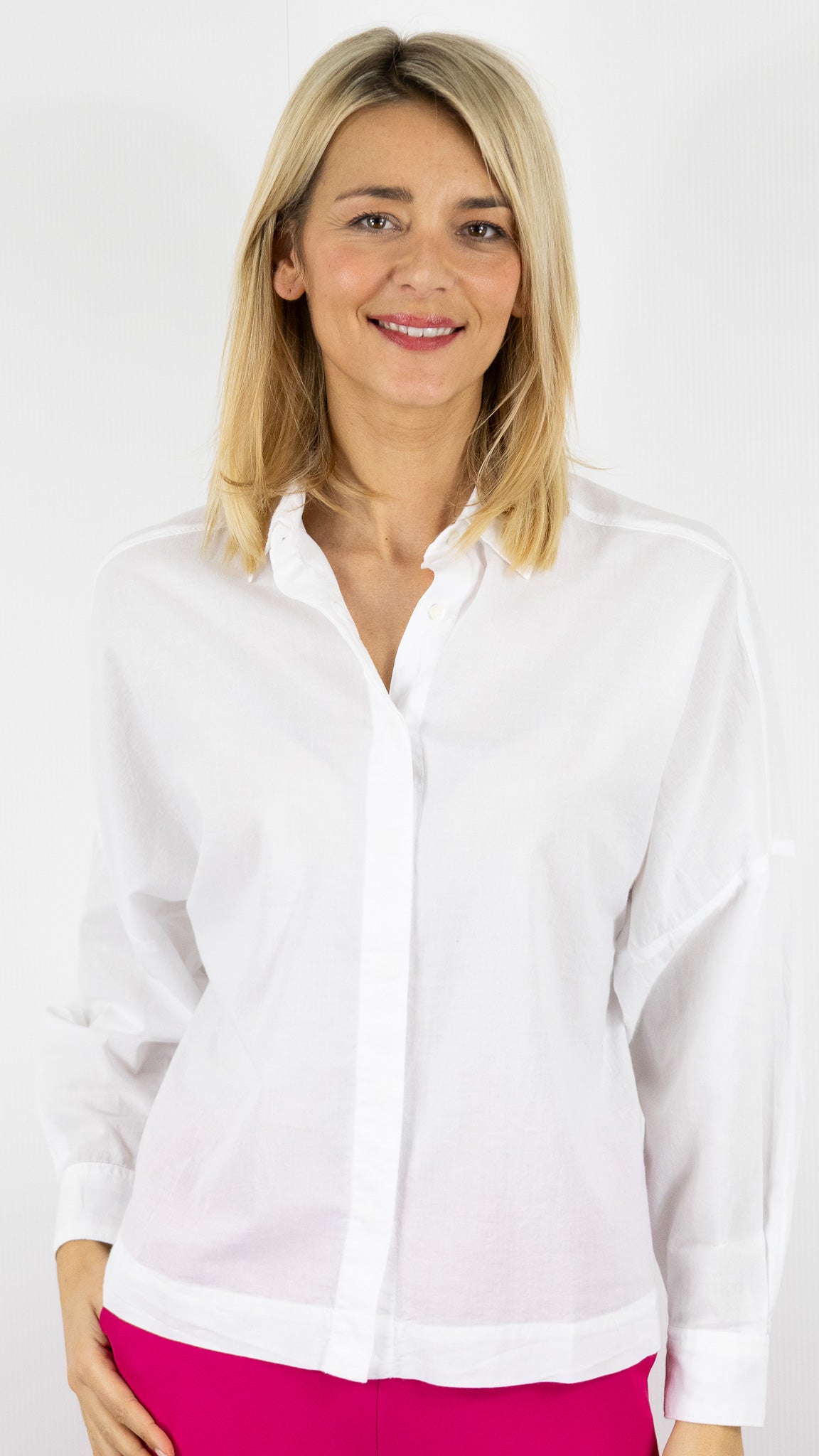CHEMISE OVERSIZE EN COTON BLANC POUR FEMME HARTFORD COSMA