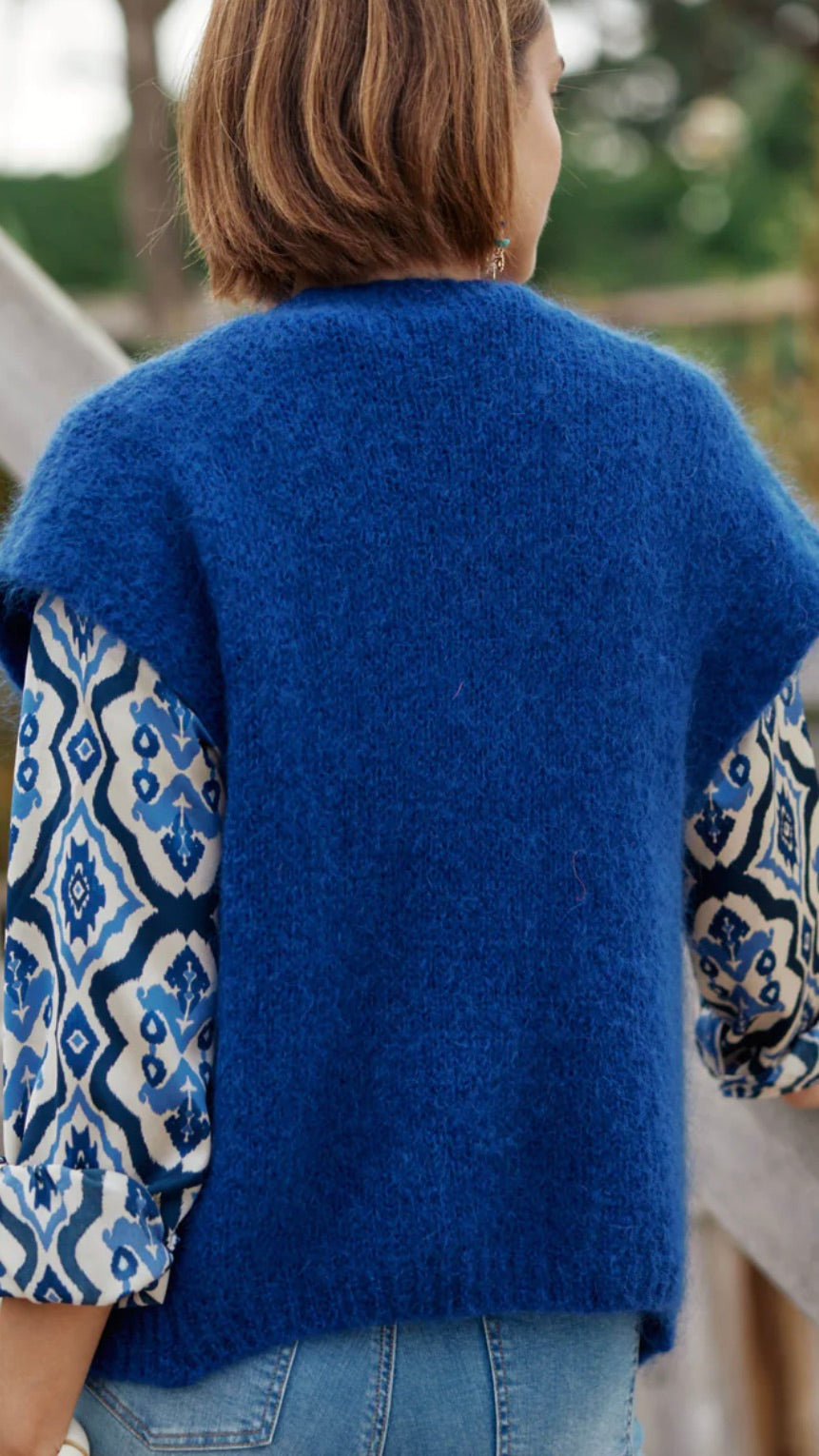 GILET SANS MANCHES LA PETITE ETOILE SADE BLEU