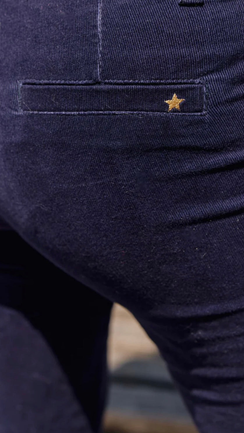 PANTALON FLARE EN VELOURS LA PETITE ETOILE SONNY MARINE
