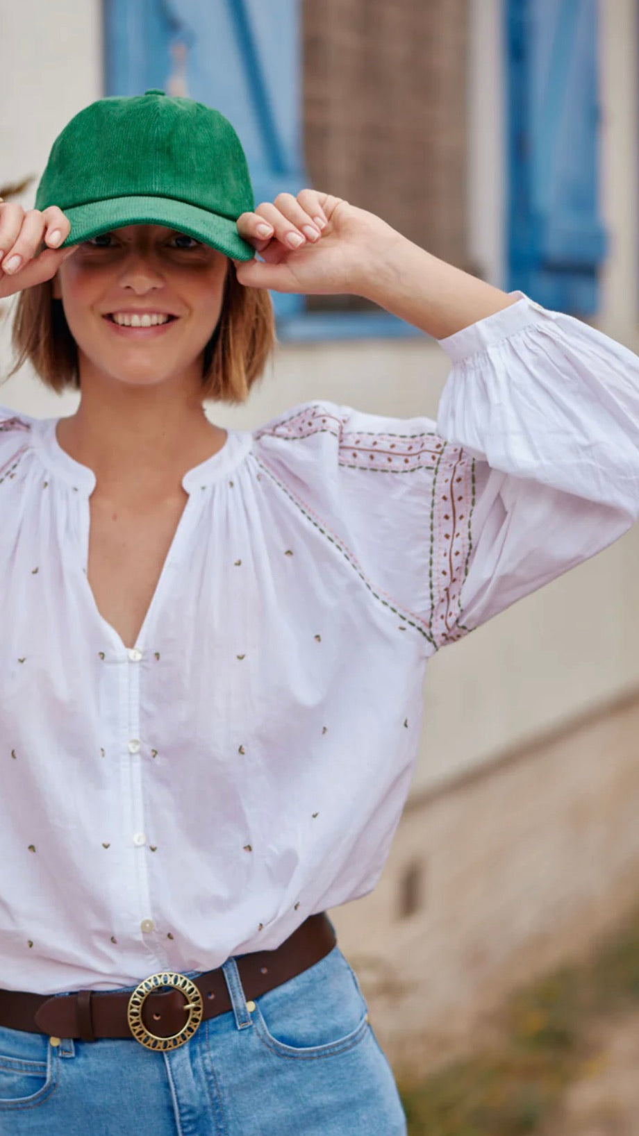 BLOUSE BRODEE LA PETITE ETOILE SLOANE ECRU