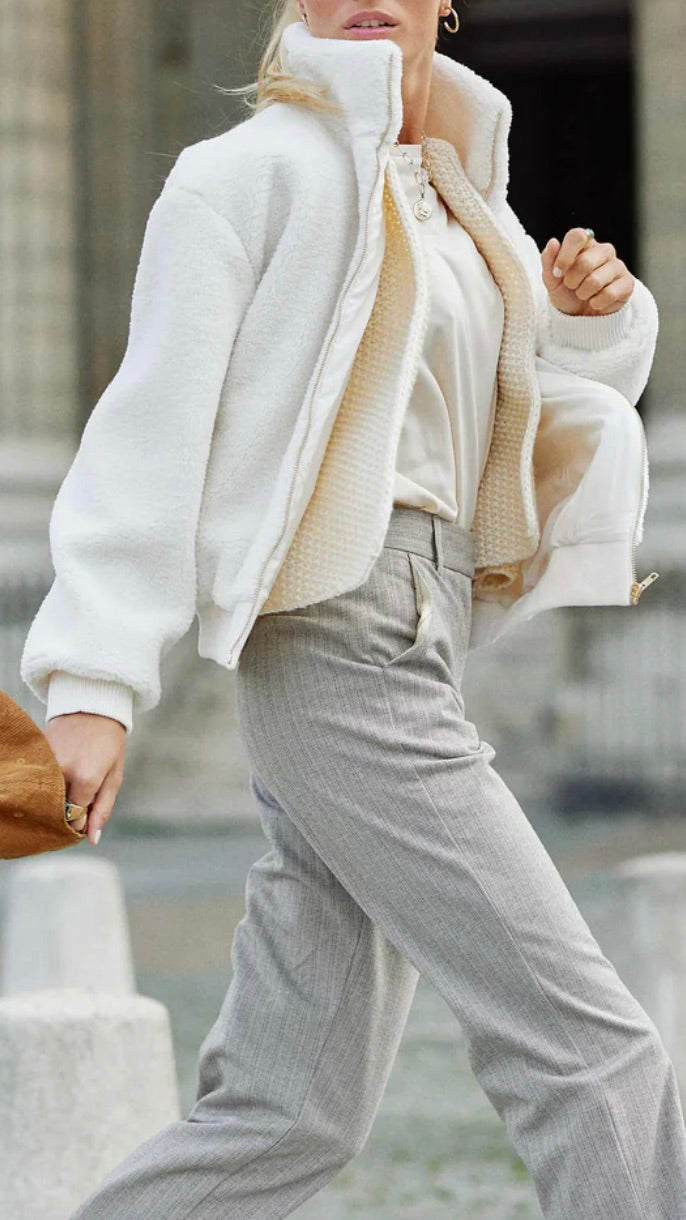 VESTE EN FAUSSE FOURRURE LA PETITE ETOILZ ZOSIA NATUREL