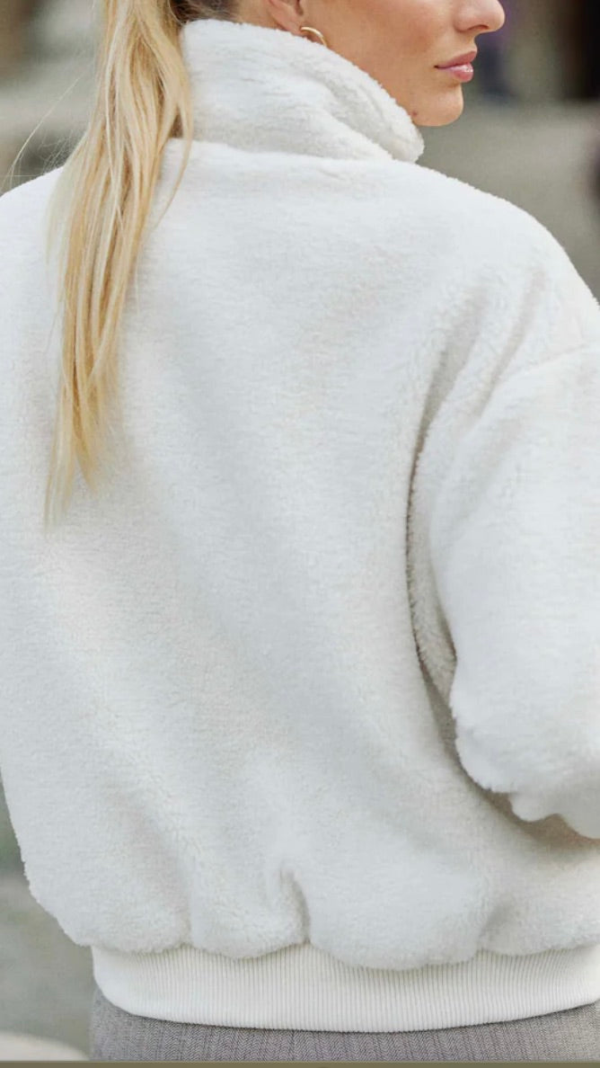 VESTE EN FAUSSE FOURRURE LA PETITE ETOILZ ZOSIA NATUREL