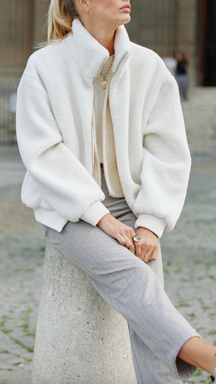 VESTE EN FAUSSE FOURRURE LA PETITE ETOILZ ZOSIA NATUREL