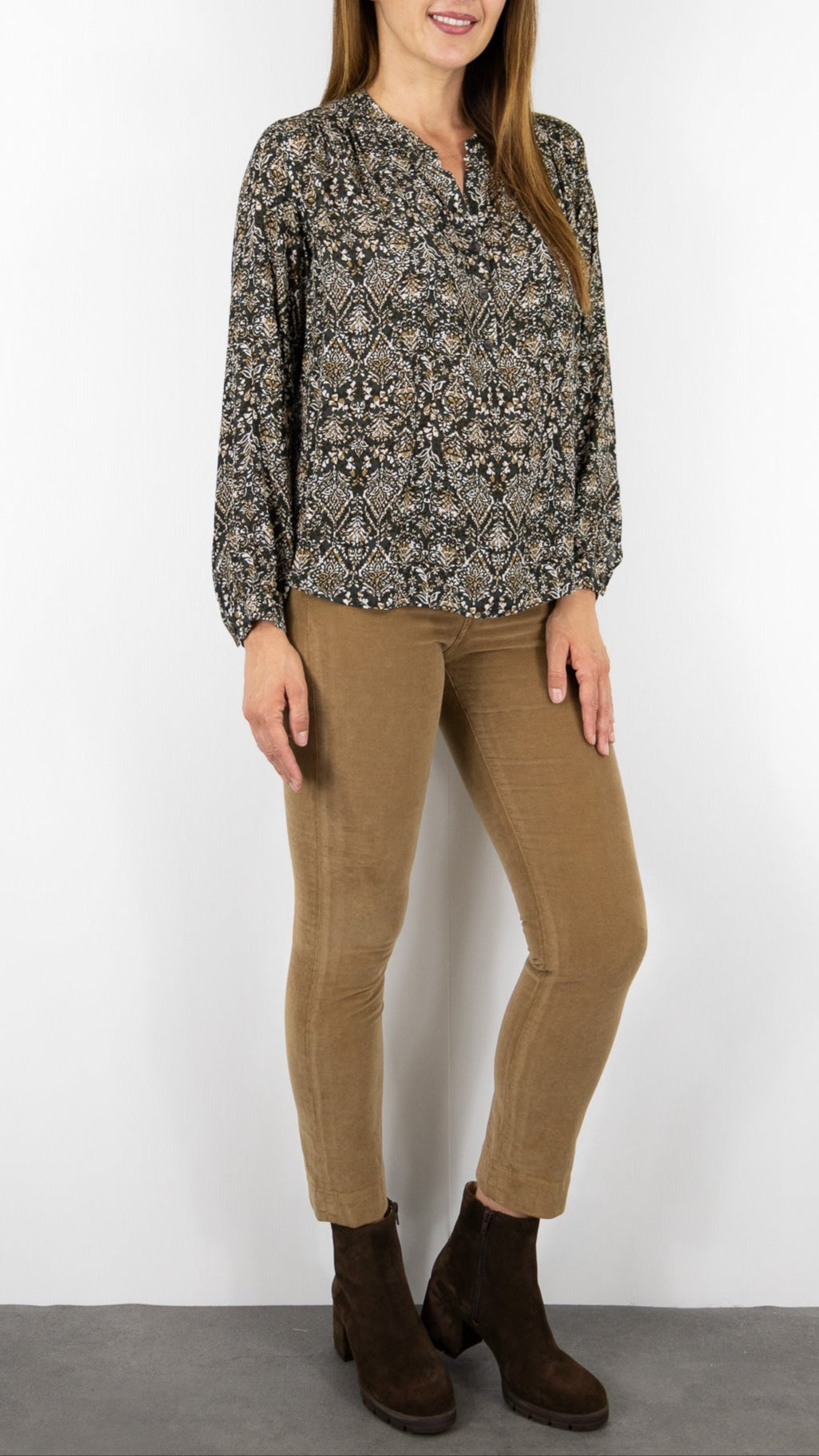 BLOUSE IMPRIMEE FLUIDE POUR FEMME GERARD DAREL DCC17 C172 KAKI