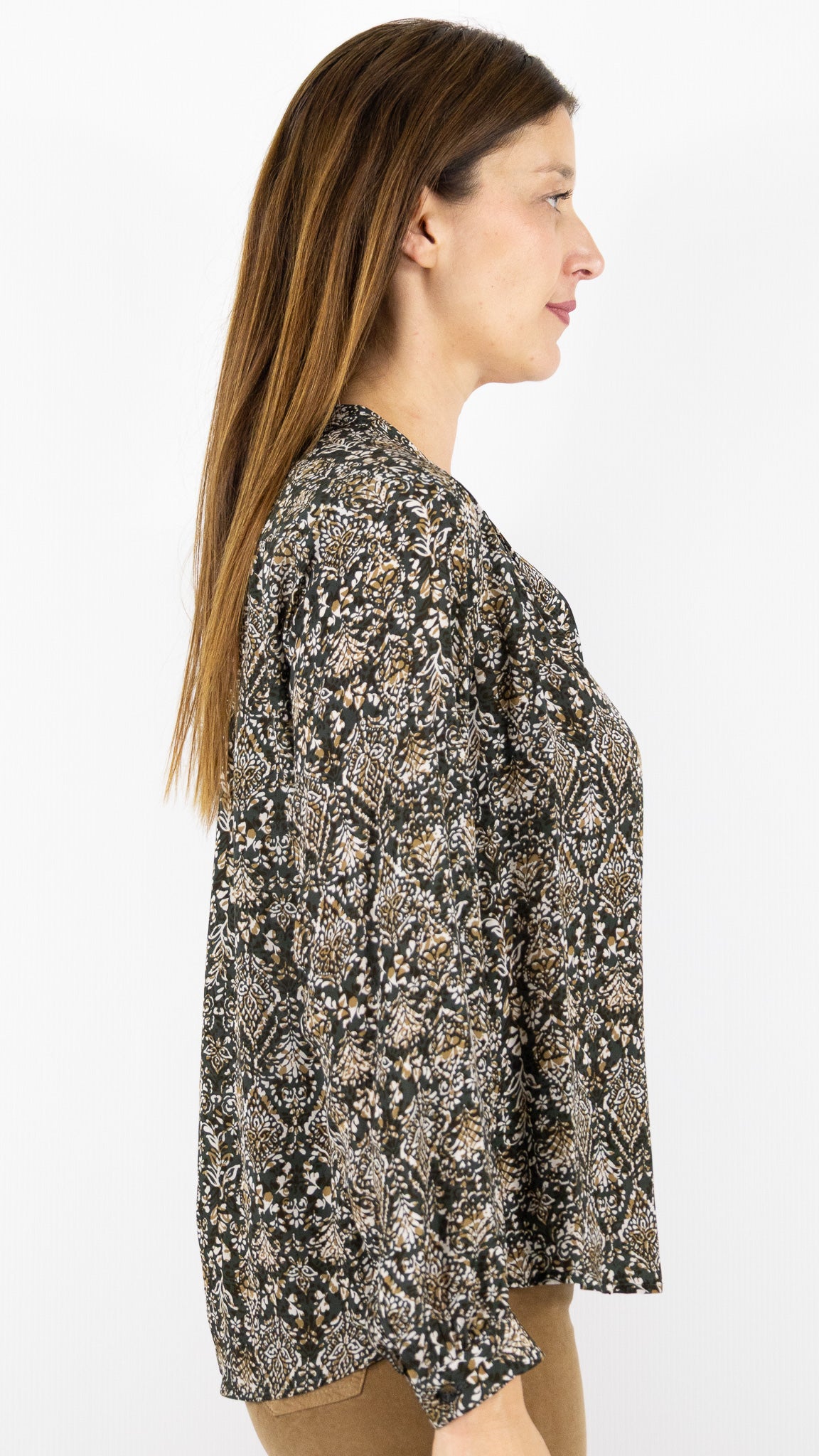 BLOUSE IMPRIMEE FLUIDE POUR FEMME GERARD DAREL DCC17 C172 KAKI