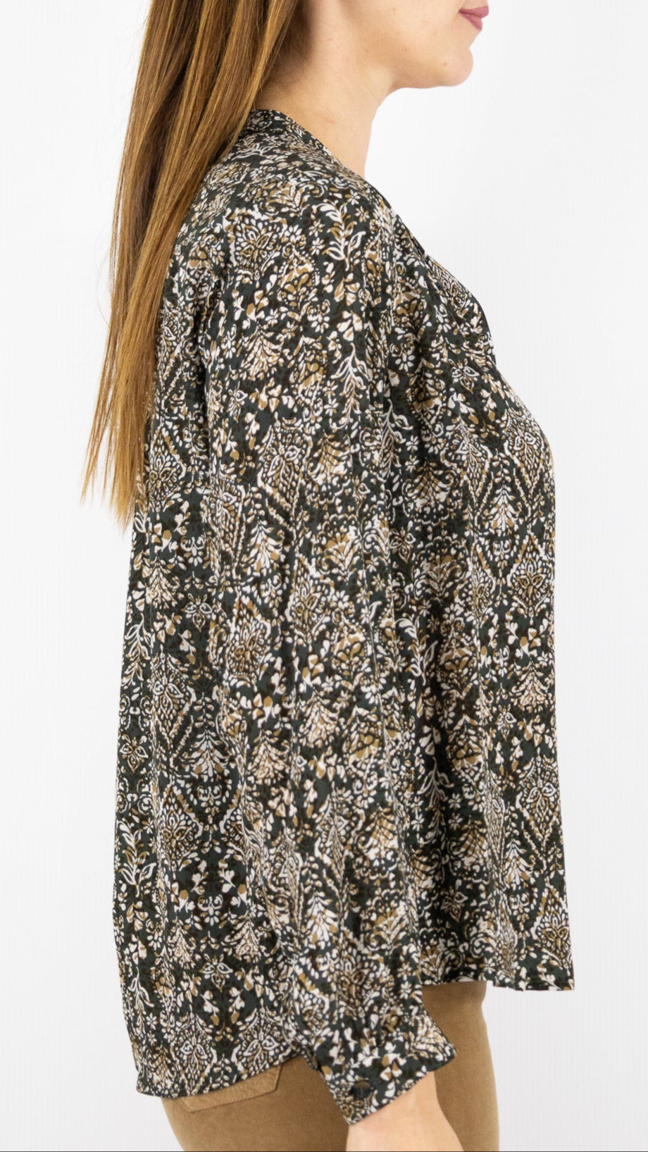 BLOUSE IMPRIMEE FLUIDE POUR FEMME GERARD DAREL DCC17 C172 KAKI