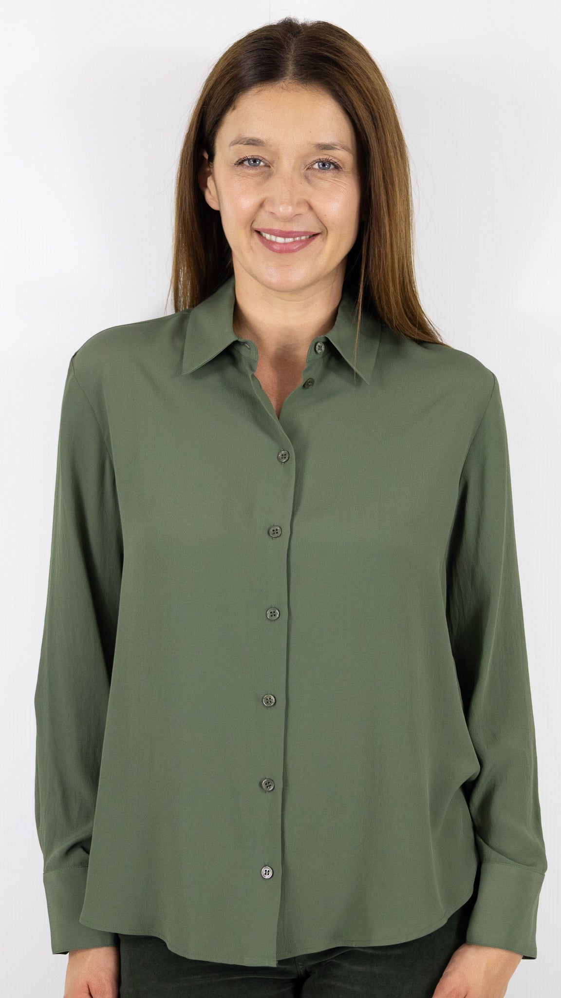 CHEMISE SATINEE FLUIDE GERARD DAREL AGATHE#COLOR_51/KAKI
