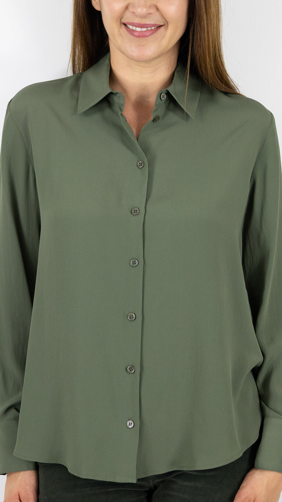 CHEMISE SATINEE FLUIDE GERARD DAREL AGATHE#COLOR_51/KAKI