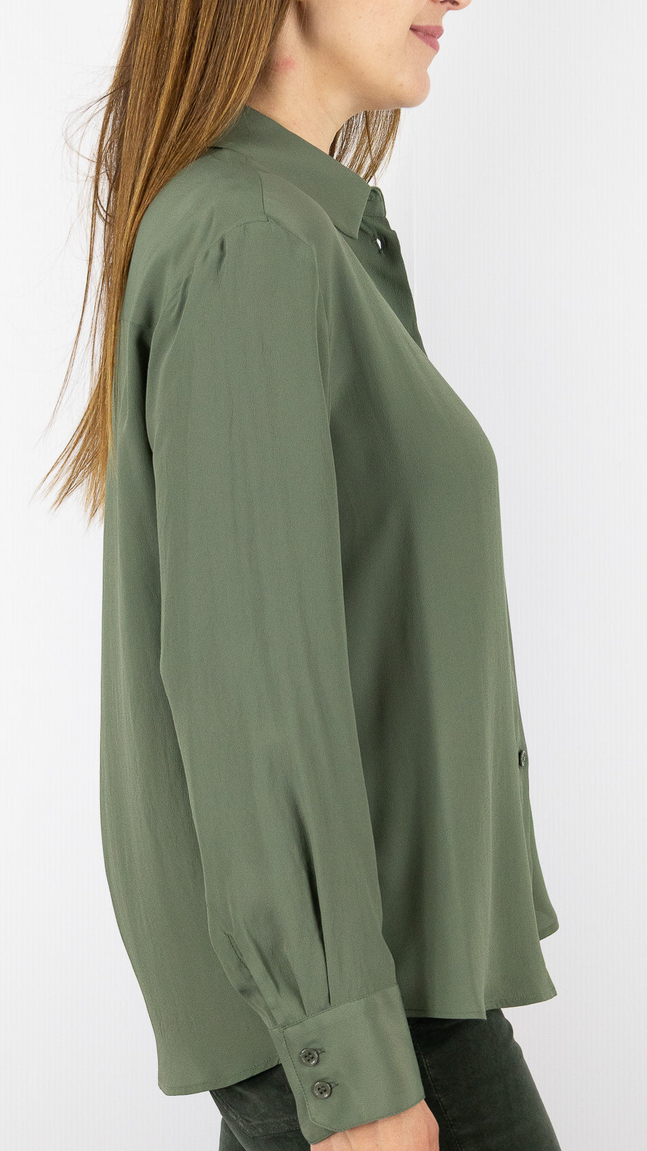 CHEMISE SATINEE FLUIDE GERARD DAREL AGATHE#COLOR_51/KAKI