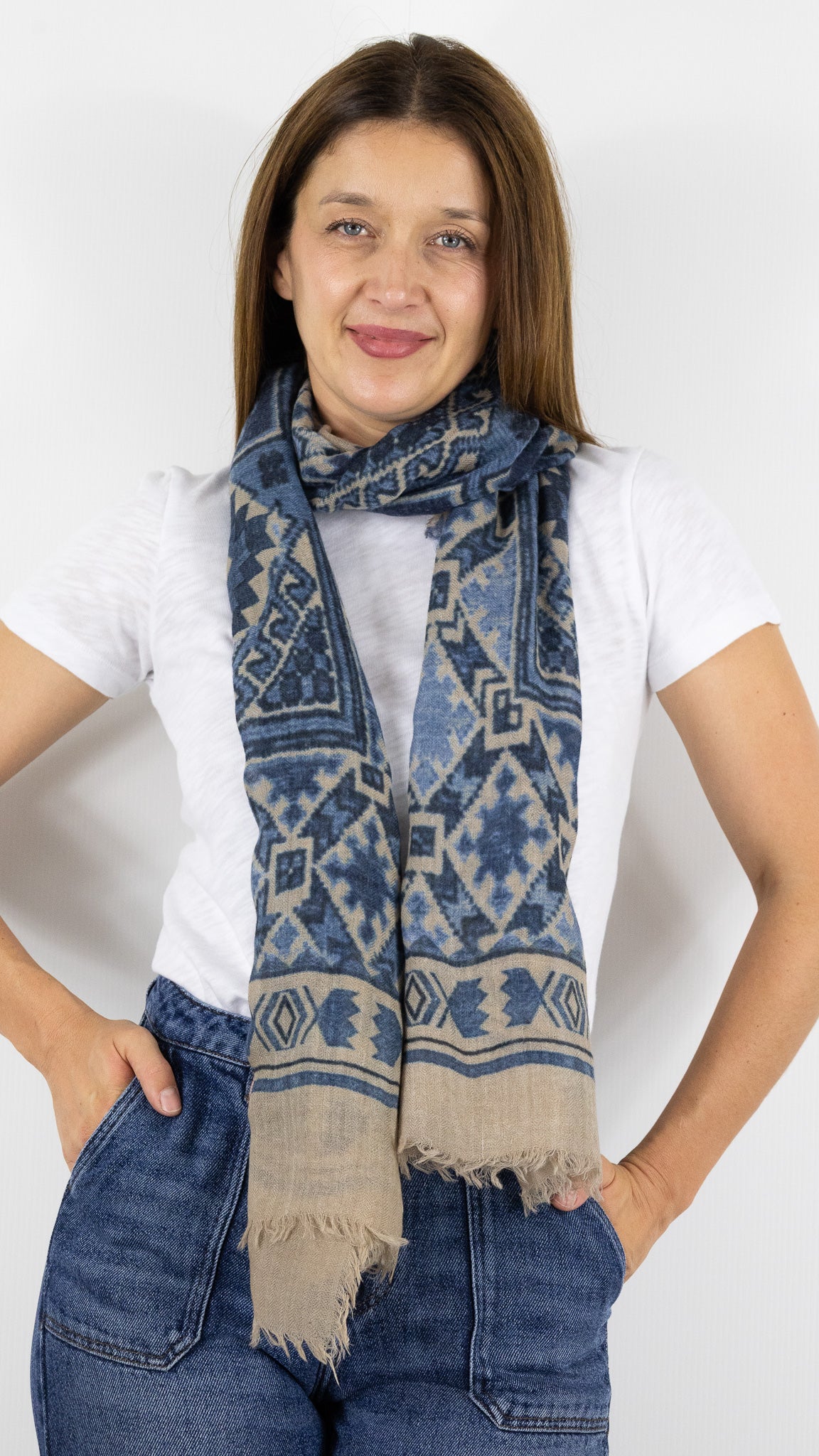 ECHARPE EN LAINE IMPRIMEE GERARD DAREL DCH14 C274