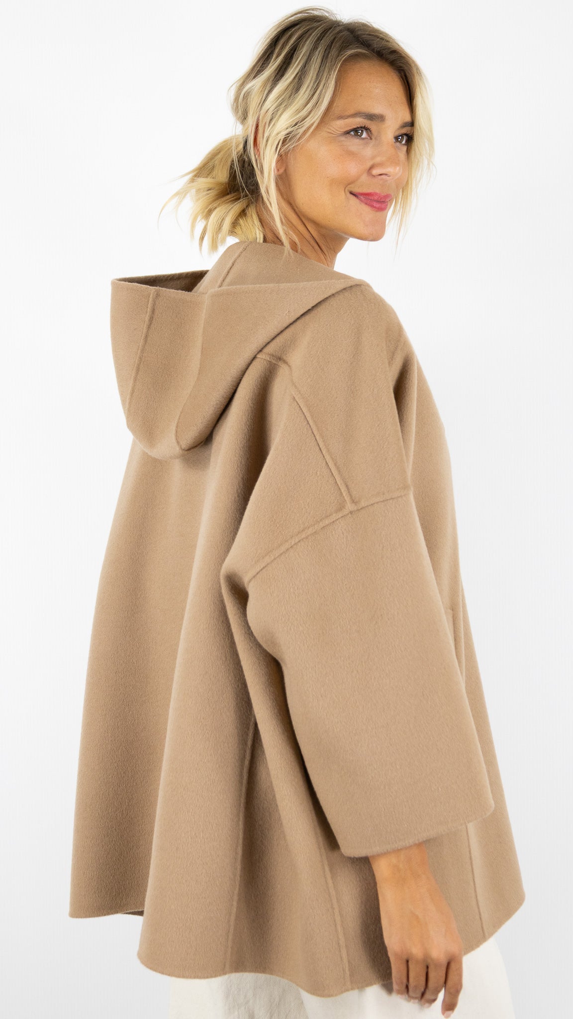 VESTE PONCHO EN LAINE CAMEL GERARD DAREL DCM33 C028