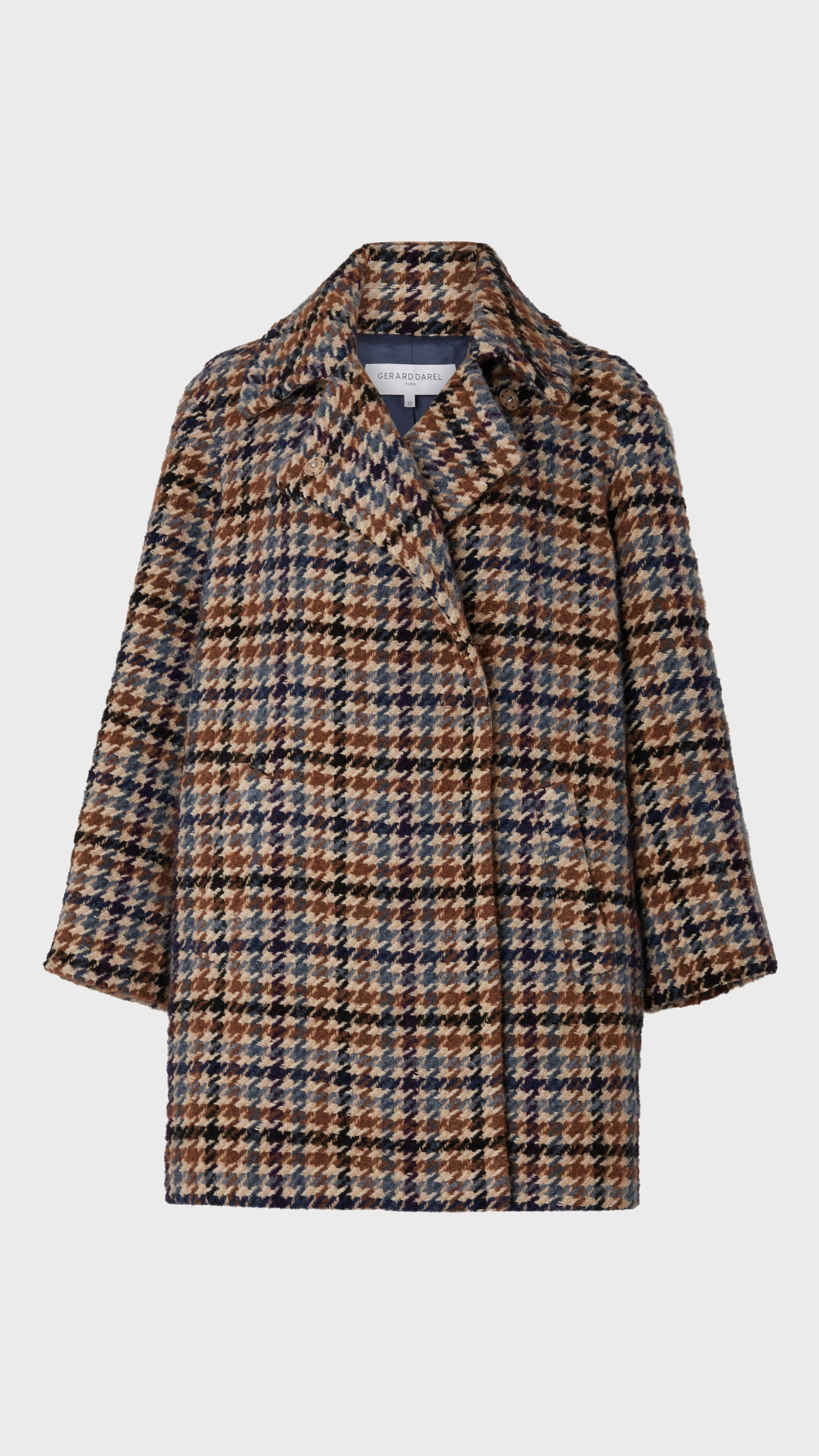 MANTEAU PIED DE COQ EN LAINE GERARD DAREL SALEHA DYM07 Y042