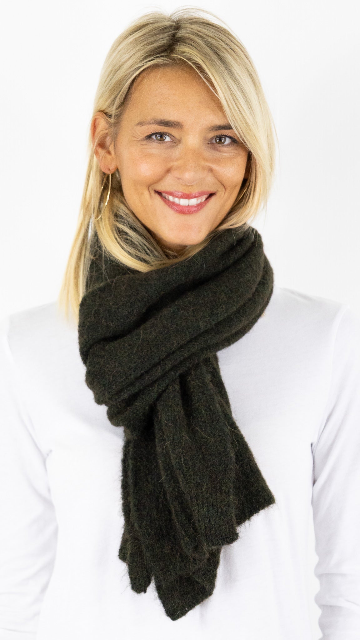 ECHARPE EN ALPAGA AMERICAN VINTAGE EAST#COLOR_EPICEA