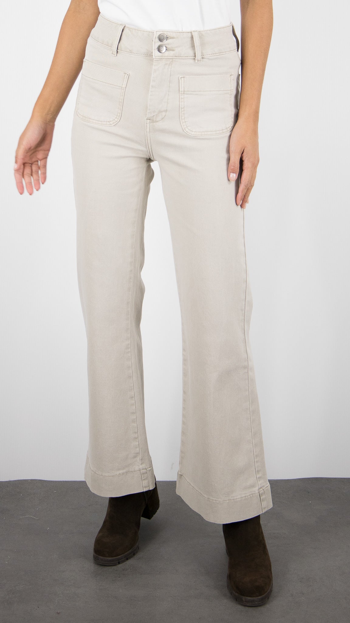 JEANS FLARE POUR FEMME ORAIJE ELENETTE#COLOR_BEIGE