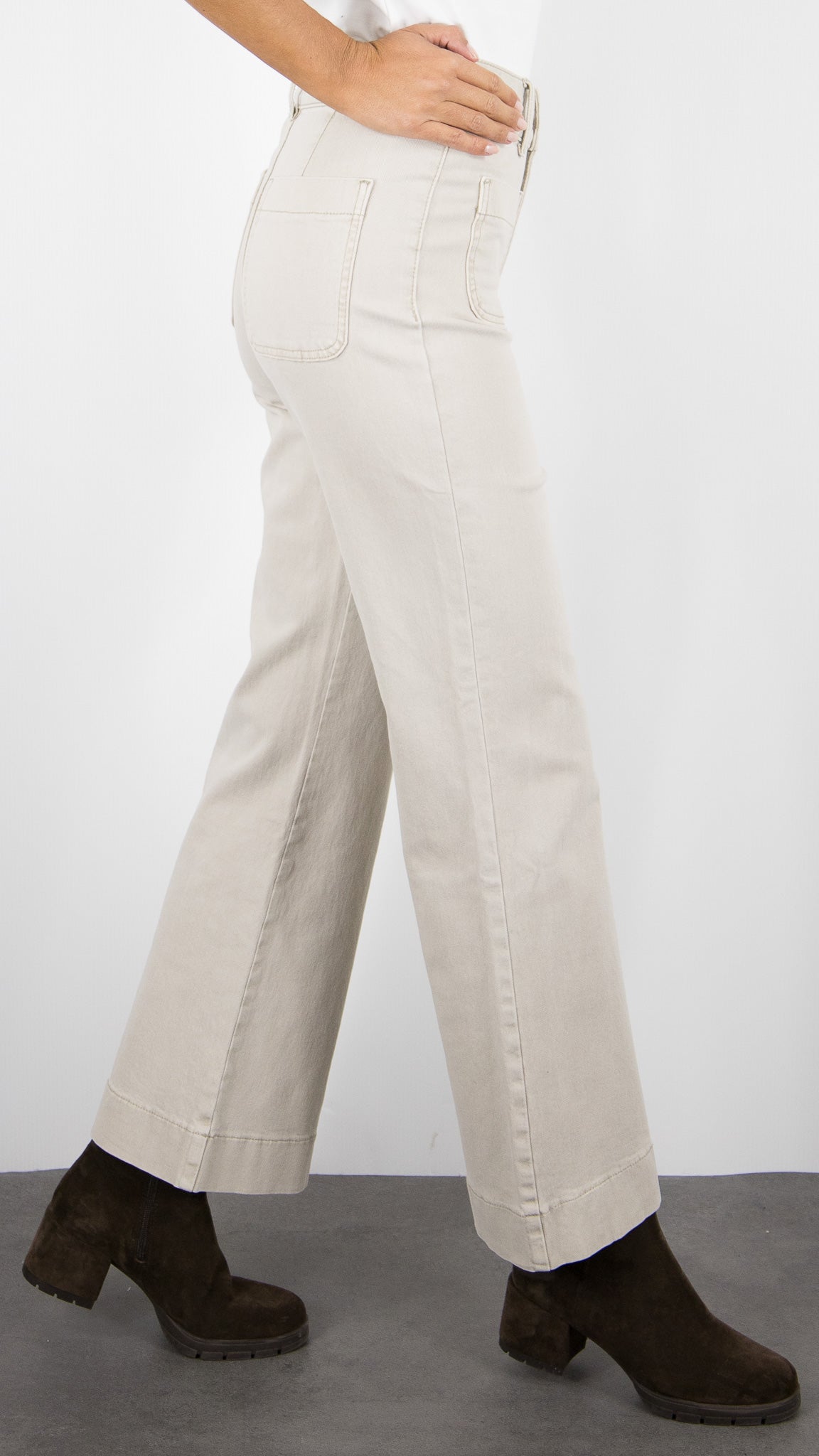 JEANS FLARE POUR FEMME ORAIJE ELENETTE#COLOR_BEIGE
