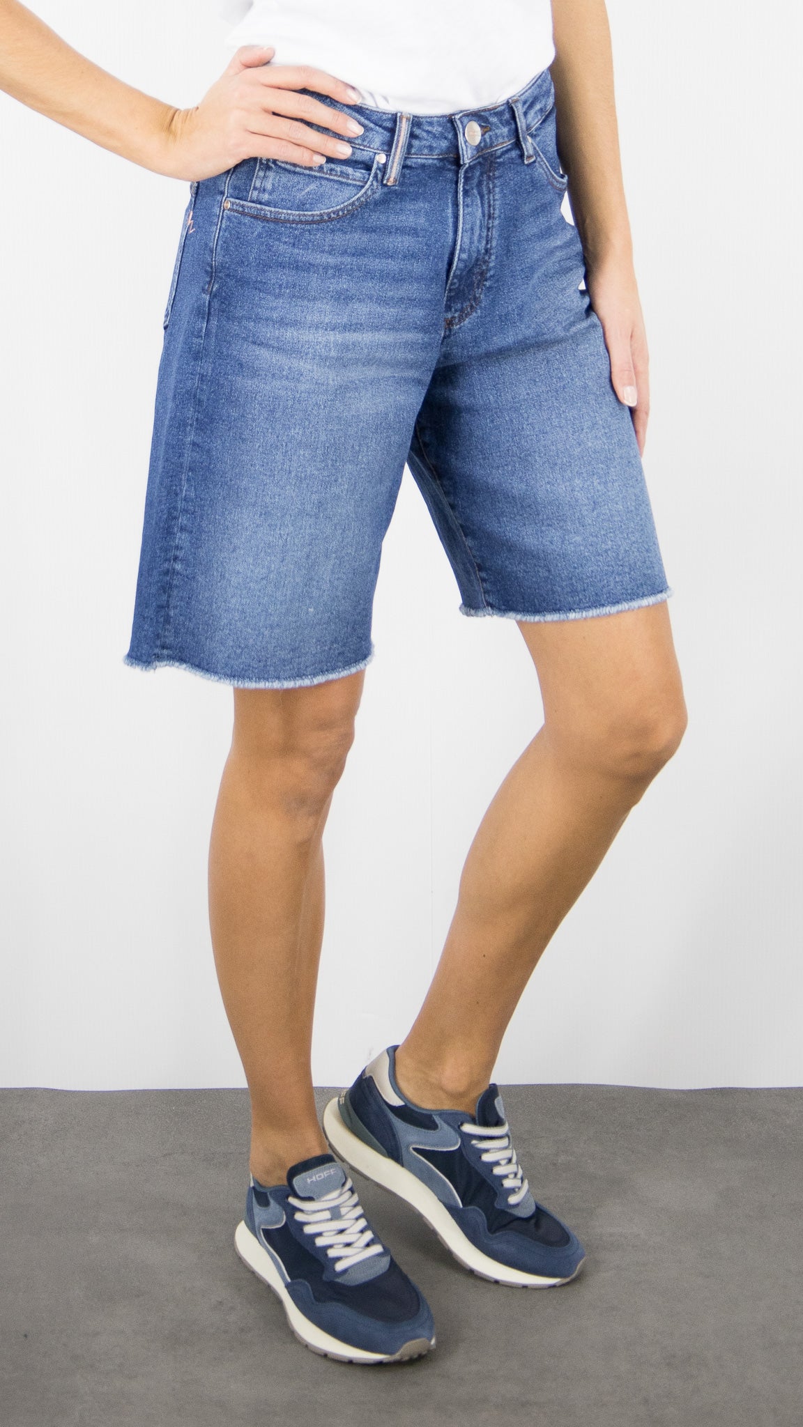 BERMUDA LARGE EN JEANS POUR FEMME ISLOW ELIO DENIM TENCEL#COLOR_WORN VINTAGE