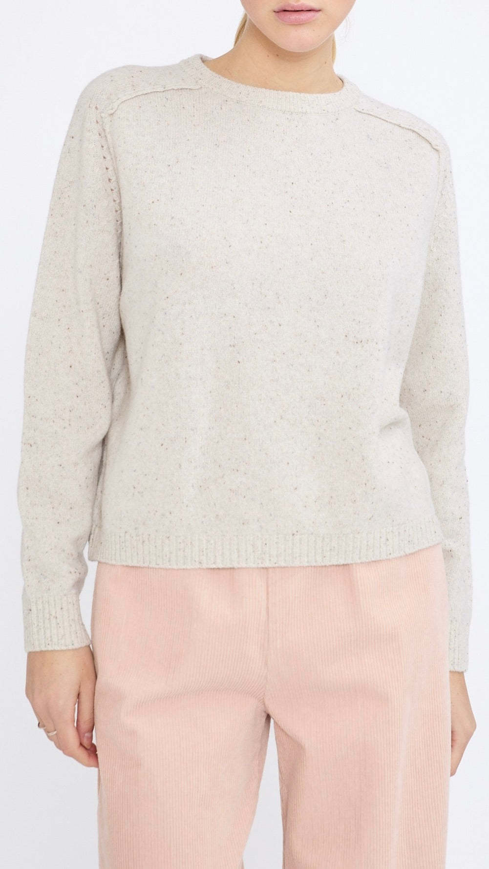 PULL EN LAINE AMPLE ECRU FEMME JEFF ELTON