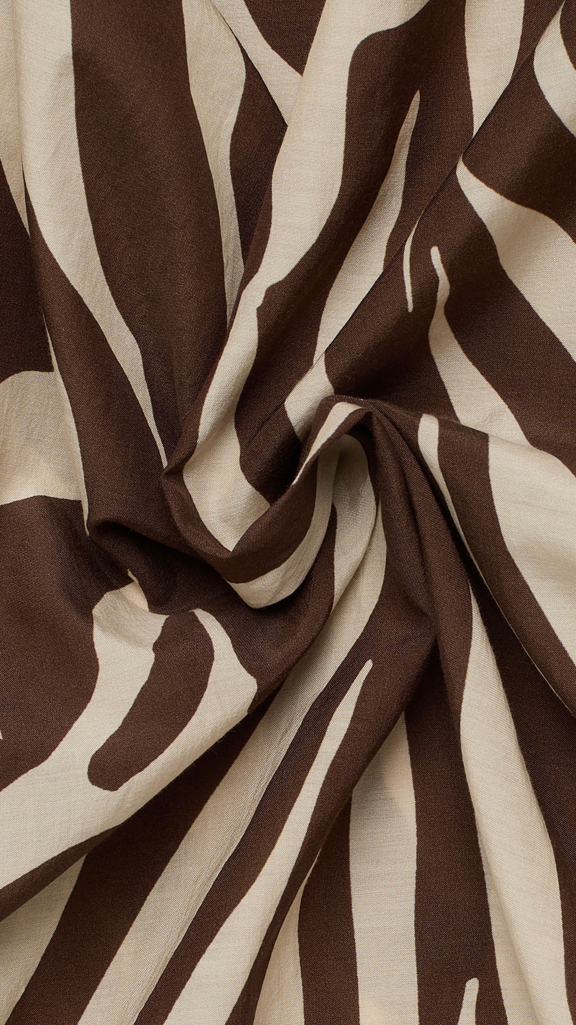 TUNIQUE FLUIDE ZEBRE MARRON ECRU ETERNA 7106 R435