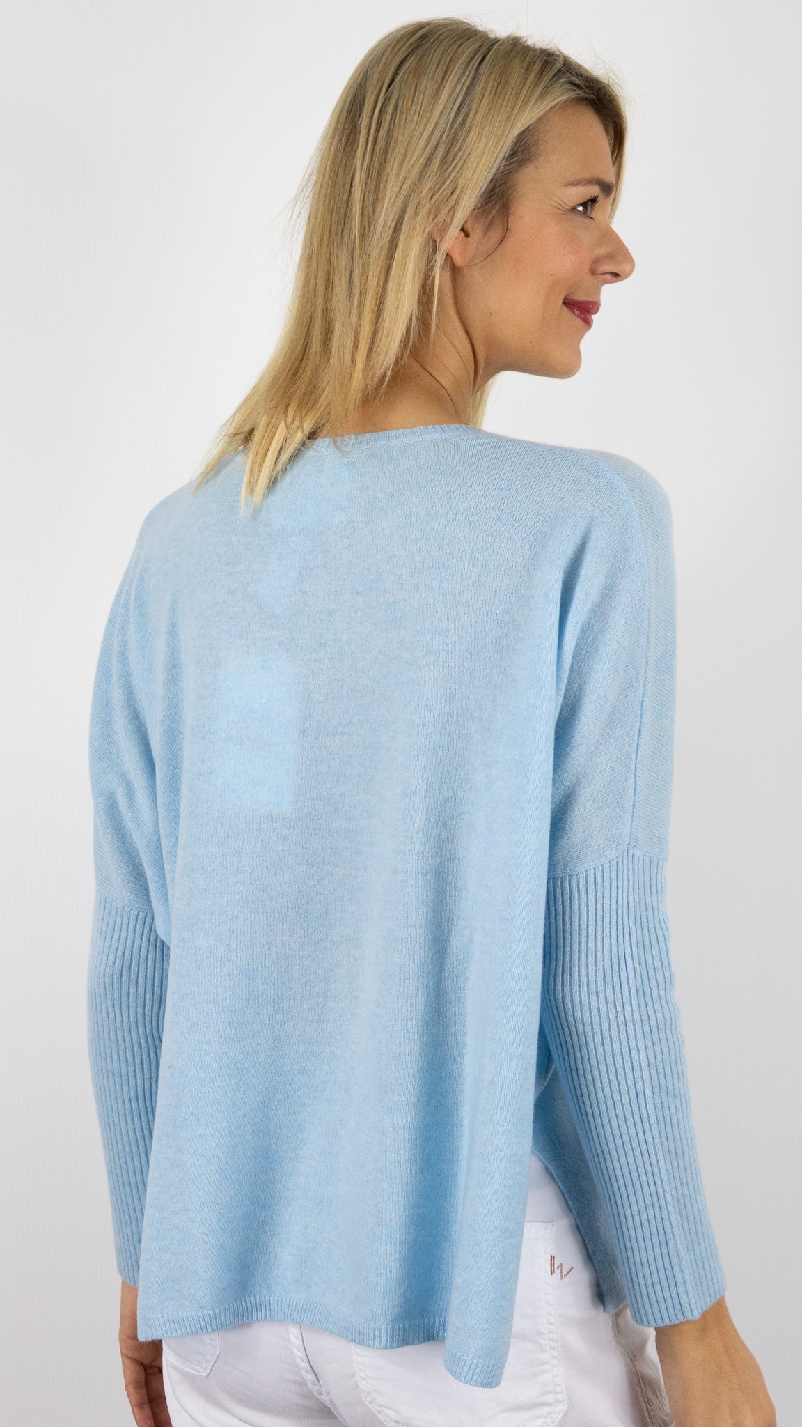 PULL AMPLE COL V EN CACHEMIRE NOT SHY FAUSTINE#COLOR_MISTRAL/CIEL