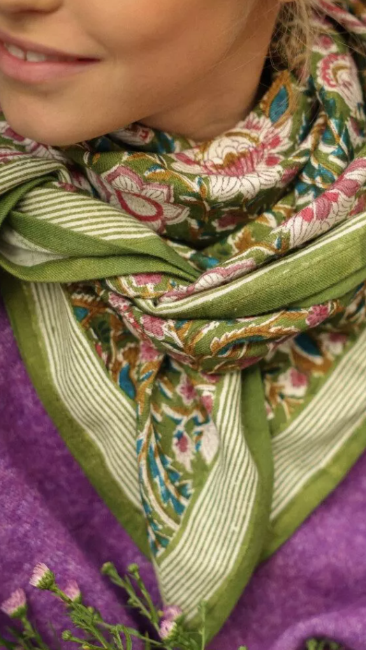FOULARD-BELLEMME-ALVARO-OLIVE