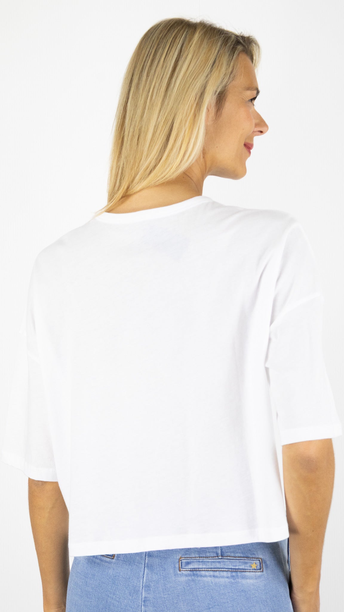 TEE-SHIRT OVERSIZE MANCHES COURTES MAJESTIC FILATURES FTS981/M392#COLOR_001/BLANC