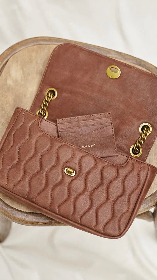 PETIT SAC MATELASSE NAT ET NIN GRACE CACAO#color_cacao