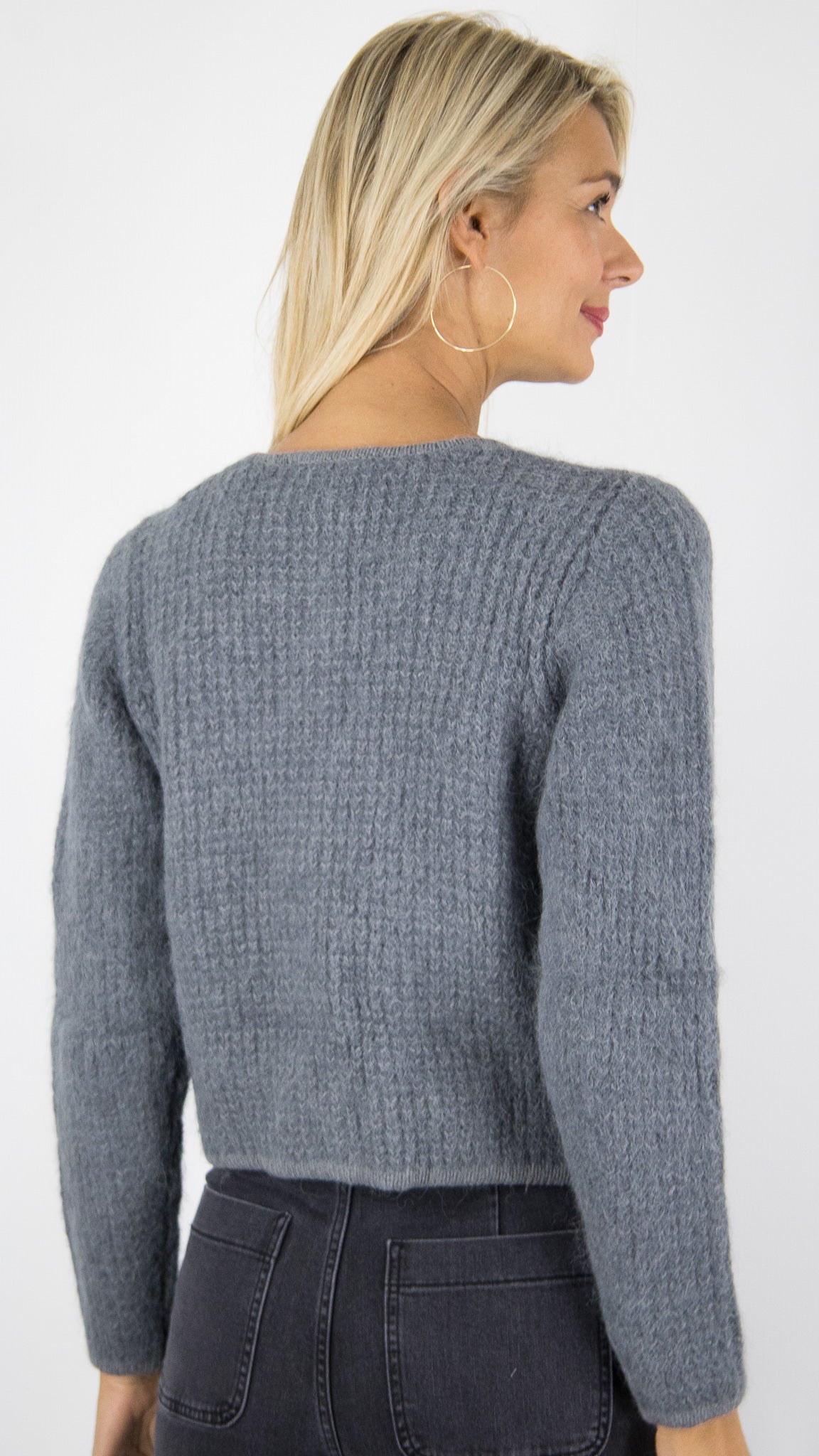 GILET COURT STYLE CHANEL GRIS FEMME BA&SH HARRY